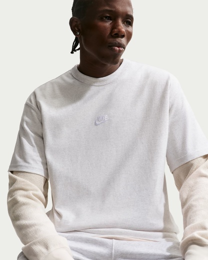 Nike Sportswear Premium Essentials Erkek Tişörtü - Birch Heather