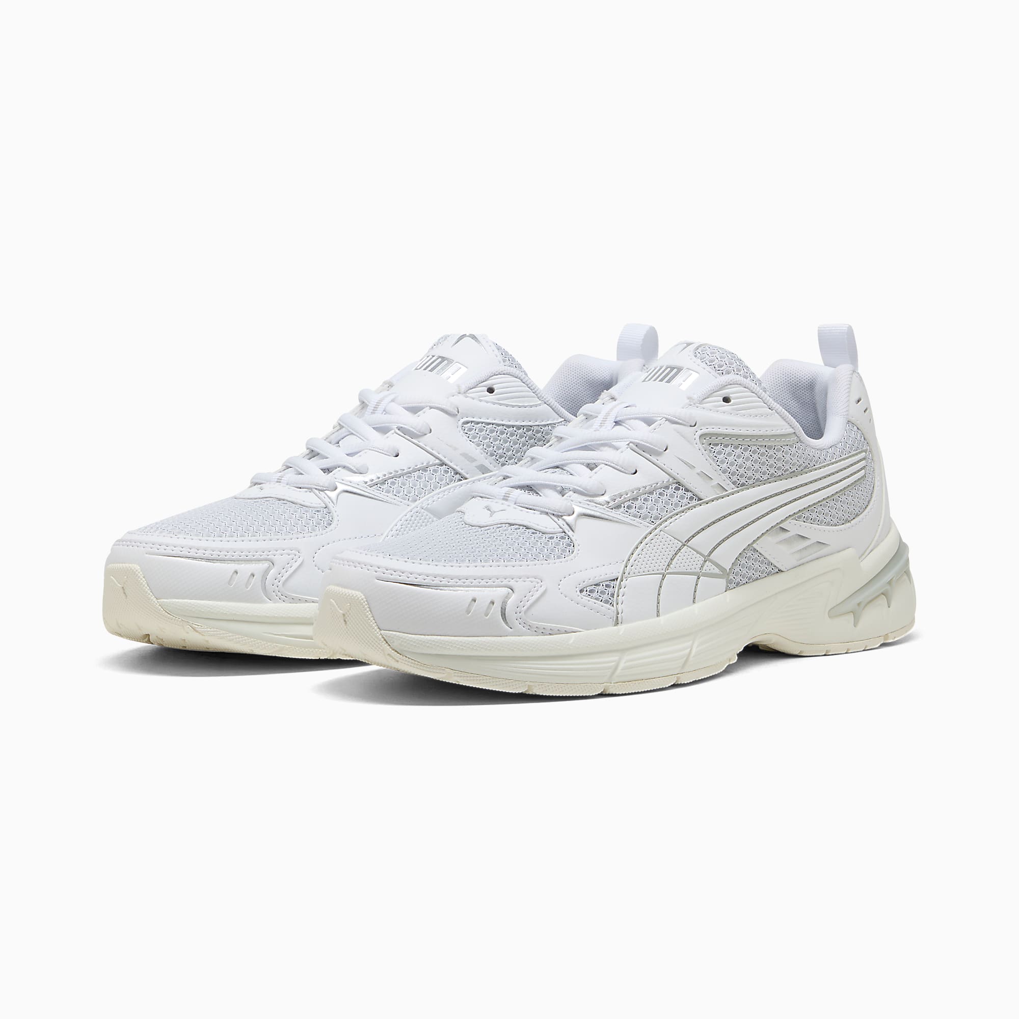 MILENIO Tech 2000 UNISEX Ayakkabı - PUMA White-Cool Light Gray-PUMA Silver - 404914_02 - Görsel 2