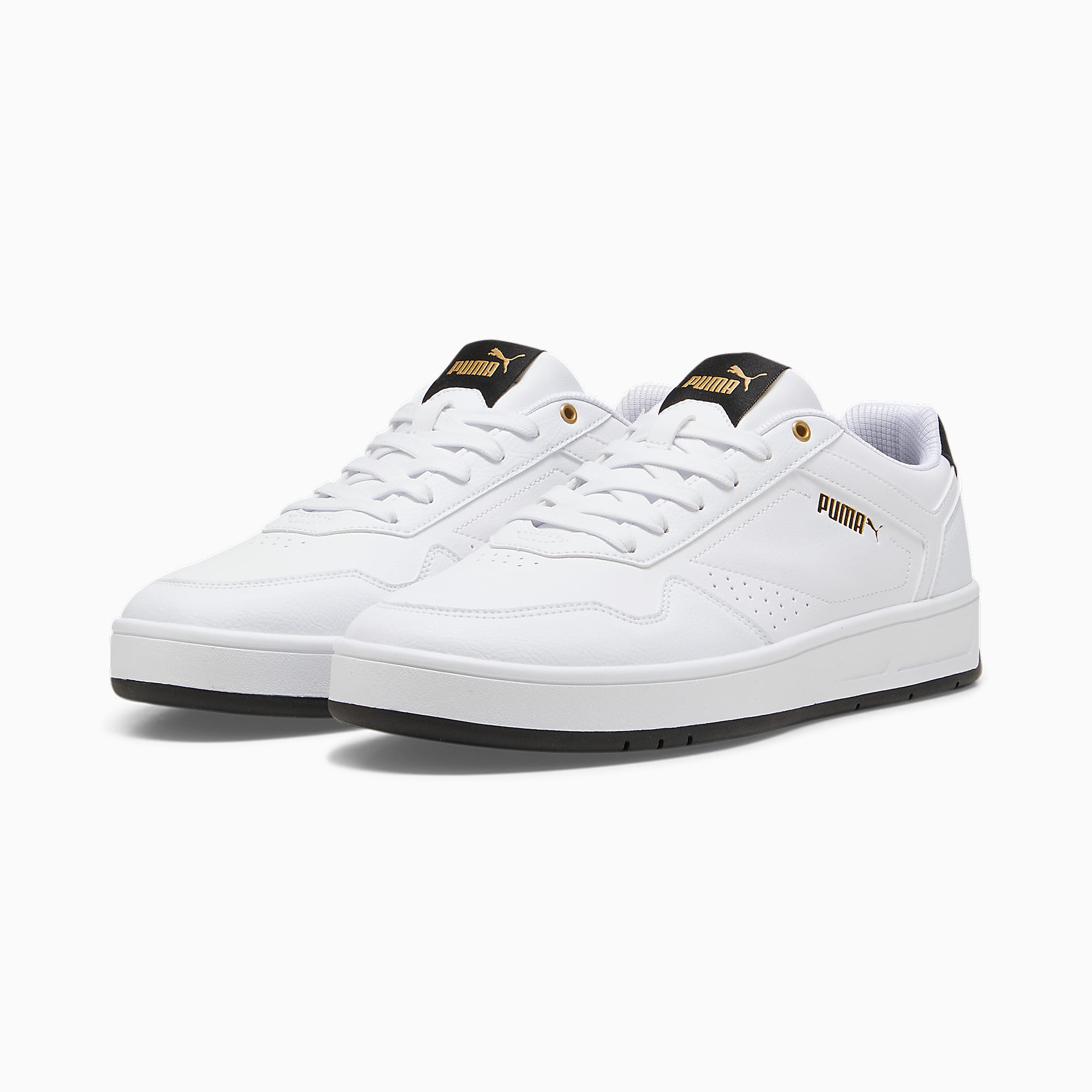 Court CLASSIC Ayakkabı - PUMA White-PUMA Black-PUMA Gold - 395018_07 - Görsel 2