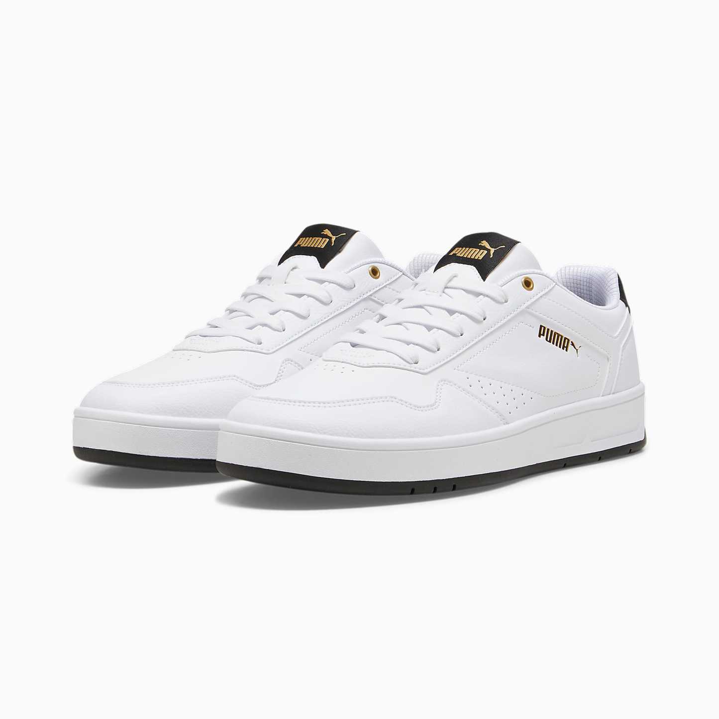 Court CLASSIC Ayakkabı - PUMA White-PUMA Black-PUMA Gold - 395018_07 - Görsel 2