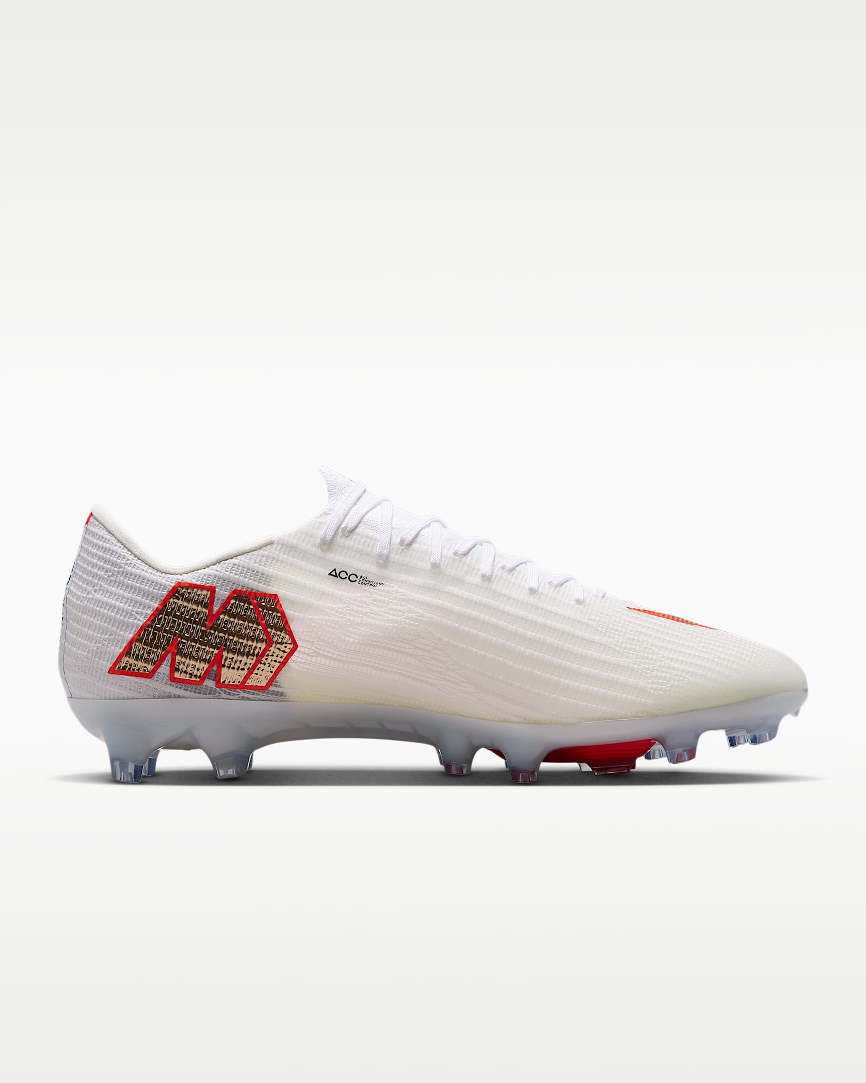 Nike Mercurial Superfly 11 Elite Düşük Bilekli Suni Çim Kramponu - Beyaz/Bright Crimson/Blur