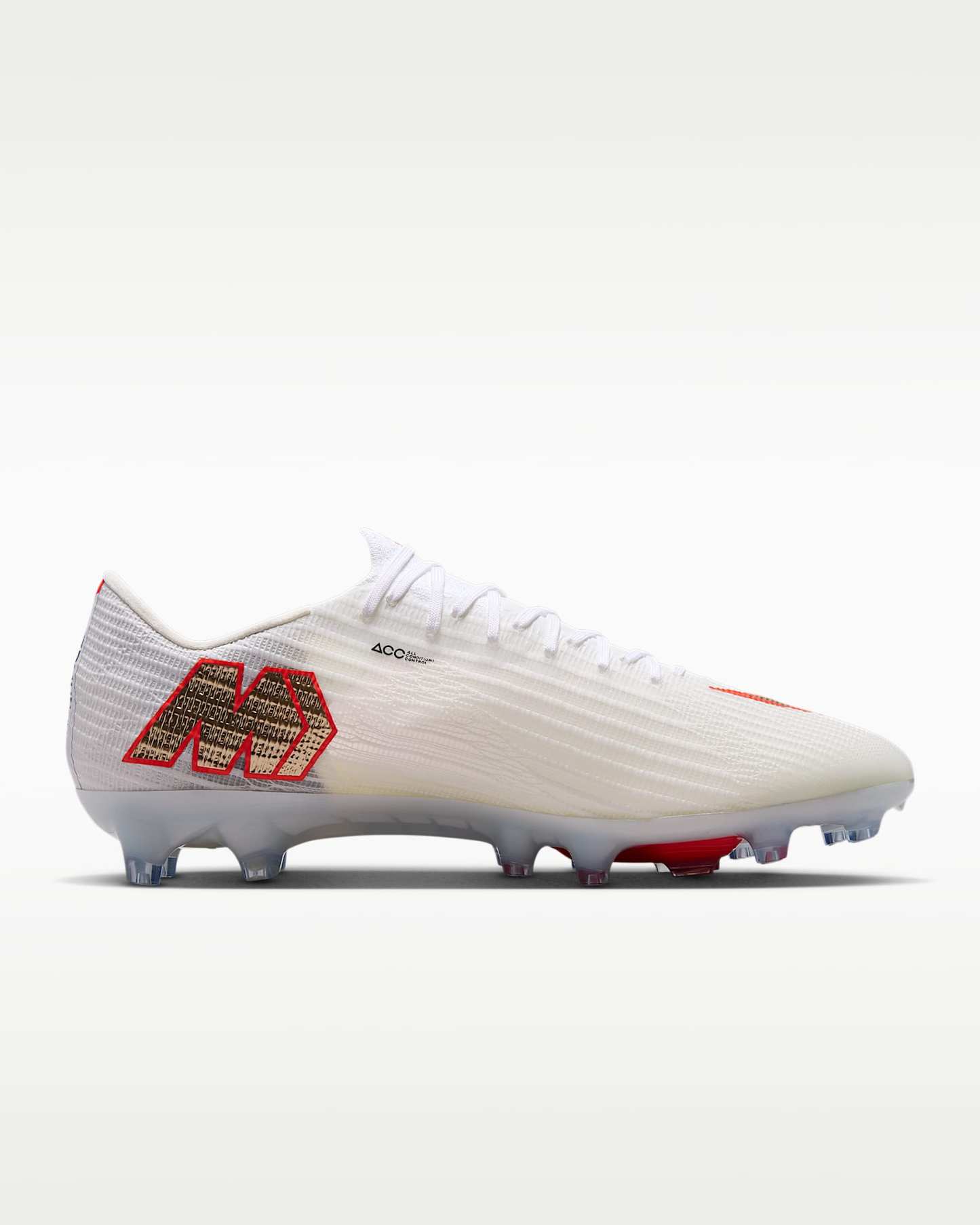 Nike Mercurial Superfly 11 Elite Düşük Bilekli Suni Çim Kramponu - Beyaz/Bright Crimson/Blur