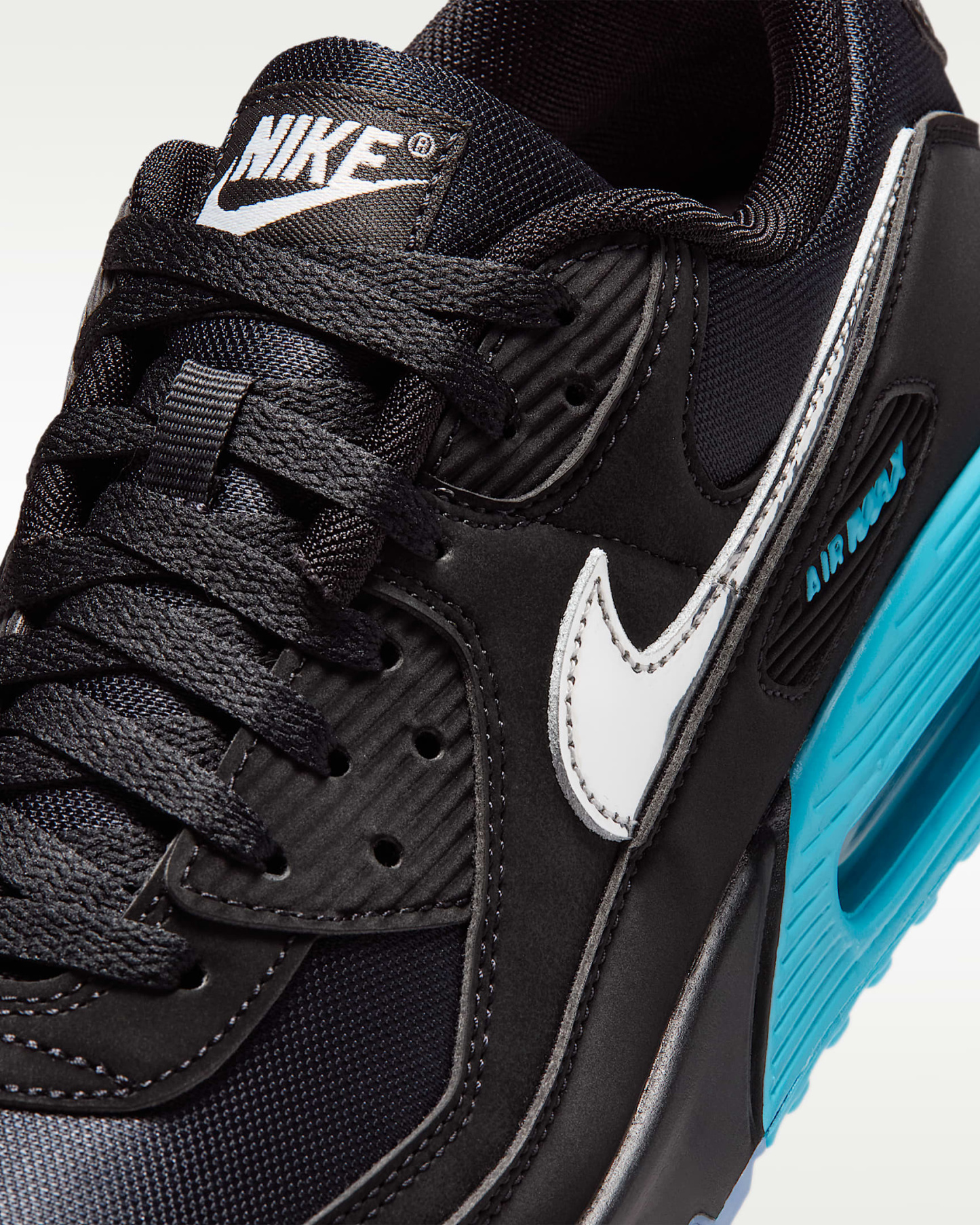 Nike Air Max 90 Premium "Scorpion" Erkek Ayakkabısı - Siyah/Gamma Blue/Ice/Chrome