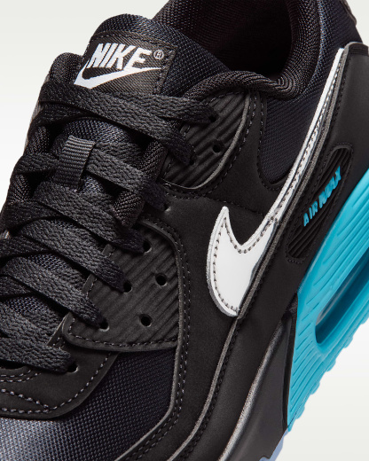 Nike Air Max 90 Premium "Scorpion" Erkek Ayakkabısı - Siyah/Gamma Blue/Ice/Chrome