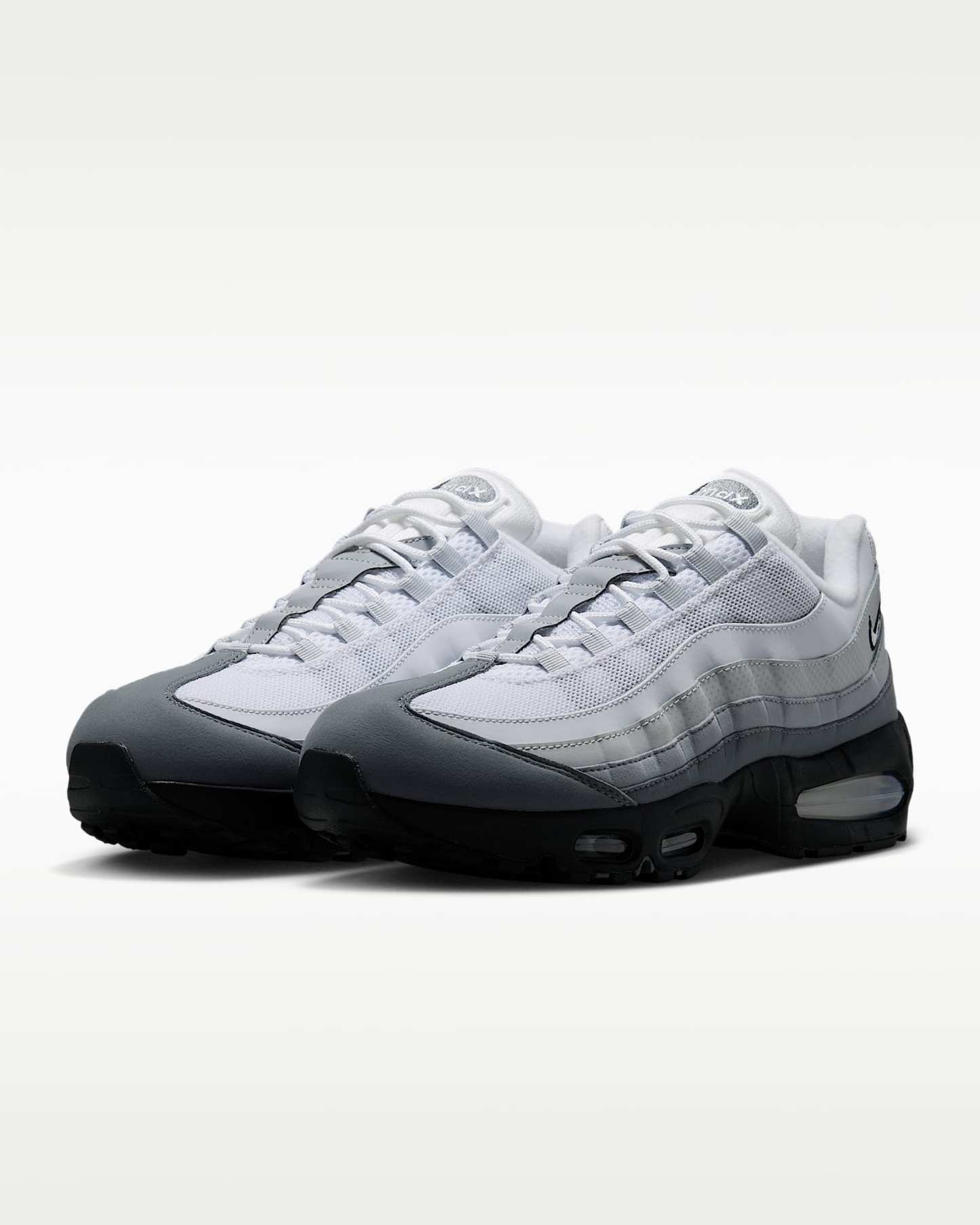 Nike Air Max 95 Big Bubble Erkek Ayakkabısı - Siyah/Pure Platinum/Wolf Grey/Beyaz
