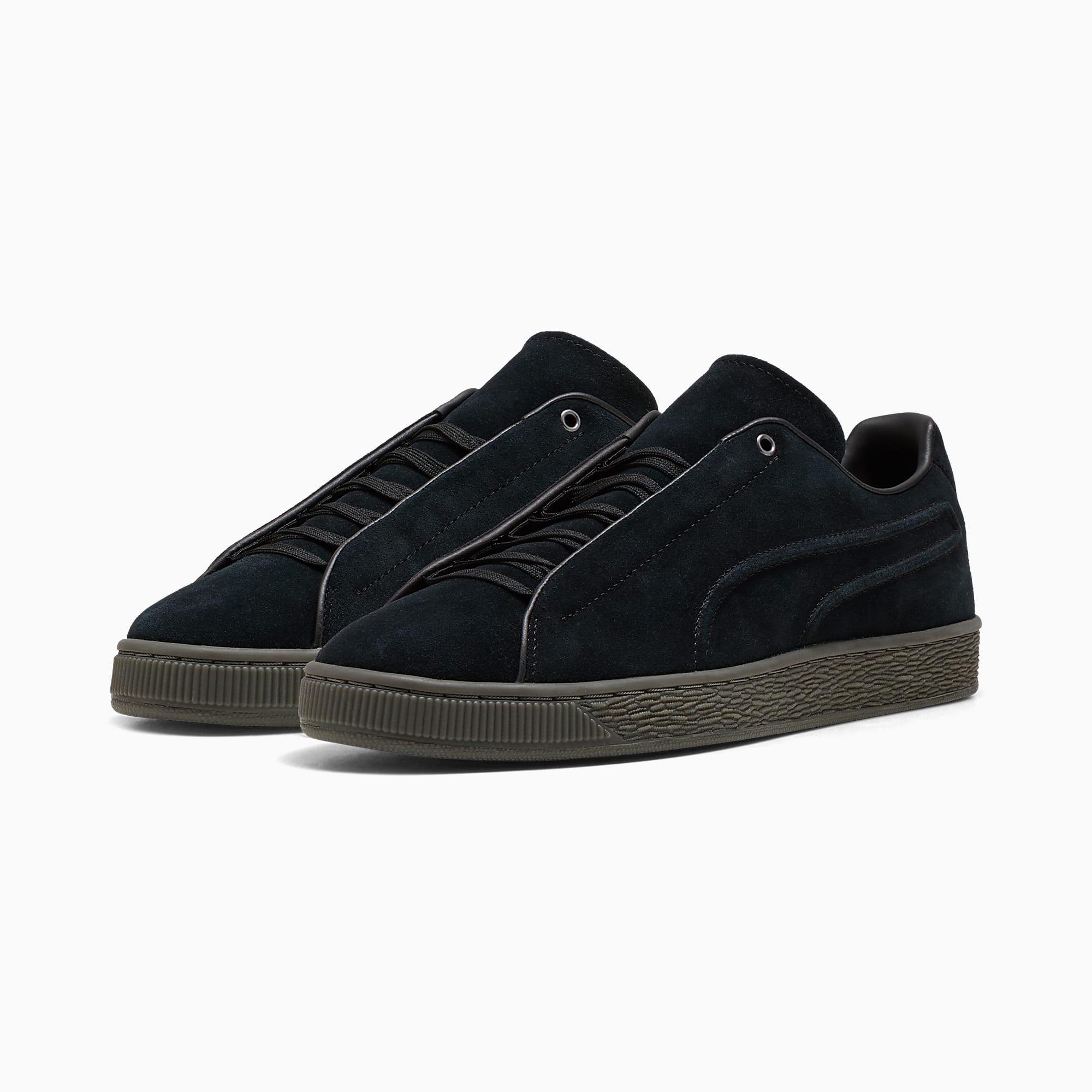 Suede Modern UNISEX Ayakkabı - Puma Black-Gum - 407290_02 - Görsel 4