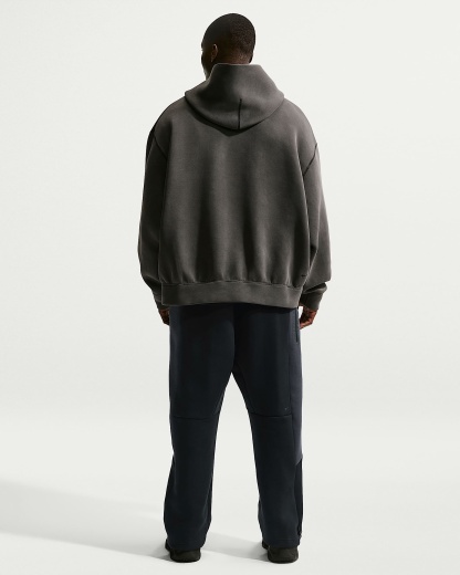 Nike Tech Renk Bloklu Açık Paçalı Fleece Erkek Eşofman Altı - Siyah/Anthracite/Siyah