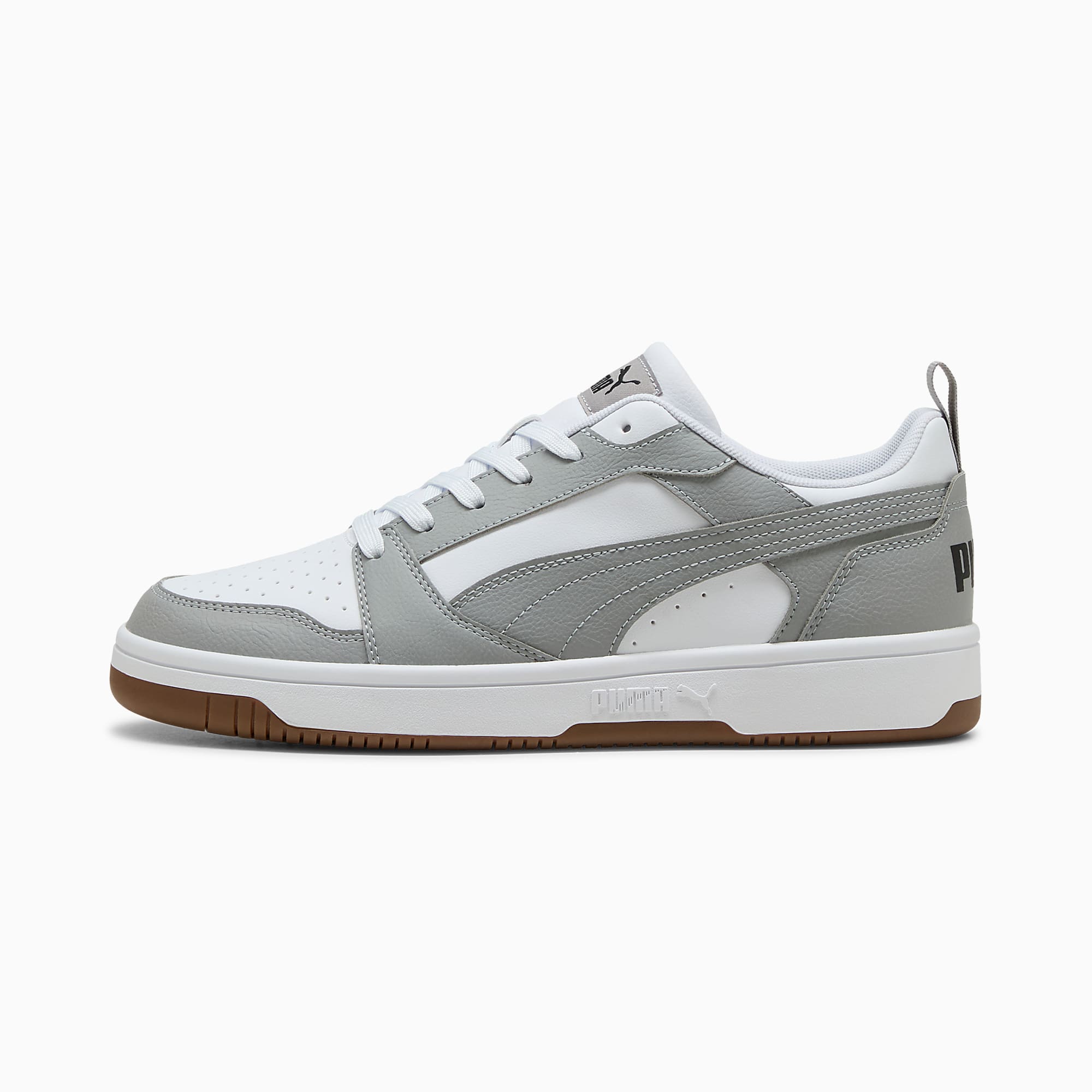 Rebound V6 Low UNISEX Ayakkabı - PUMA White-Gray Echo-PUMA Black - 406388_53 - Görsel 1