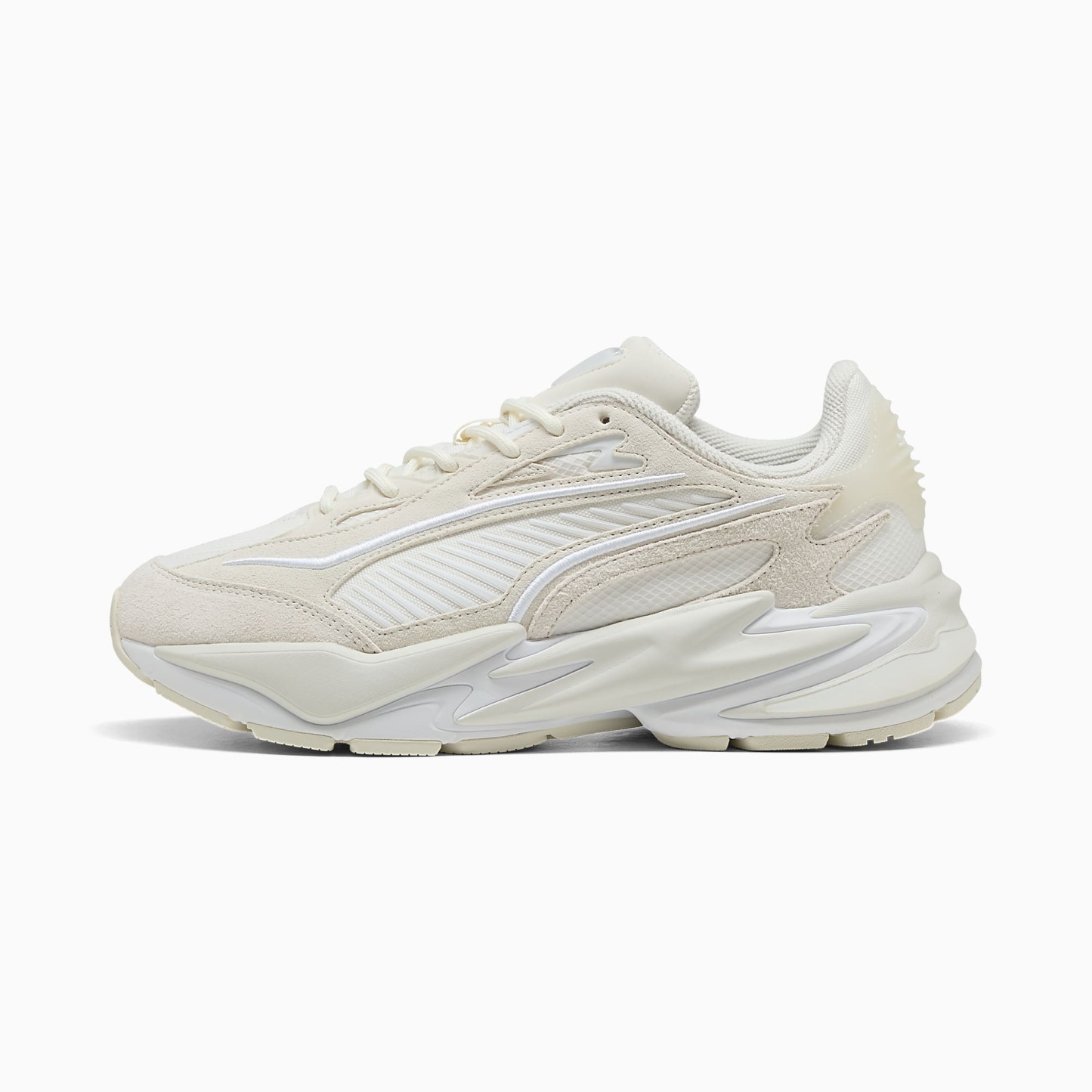 RS Surge HAIRY Suede UNISEX Ayakkabı - Warm White-Vapor Gray - 404327_09 - Görsel 1