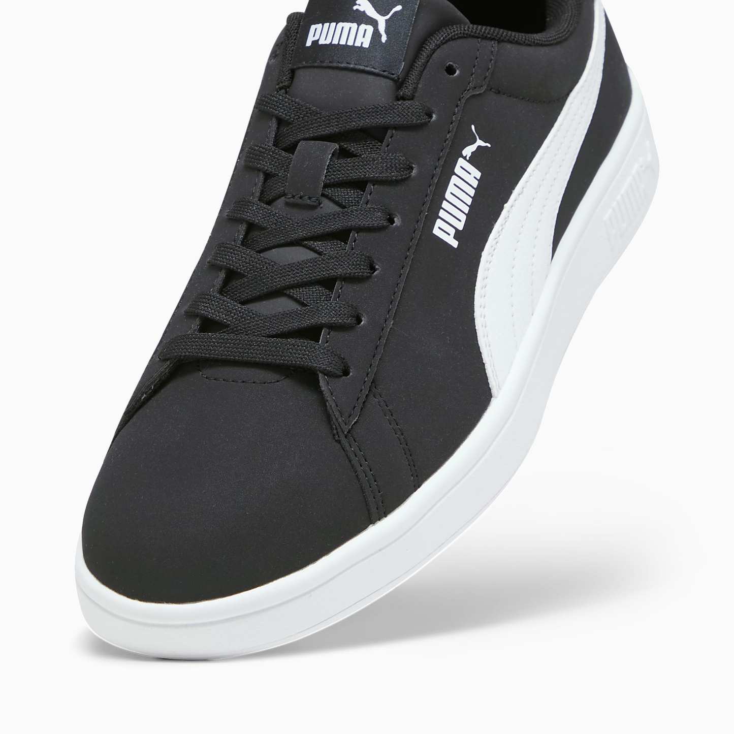 PUMA Smash 3.0 Buck Ayakkabı - Puma Black-Puma White - 392336_01 - Görsel 8