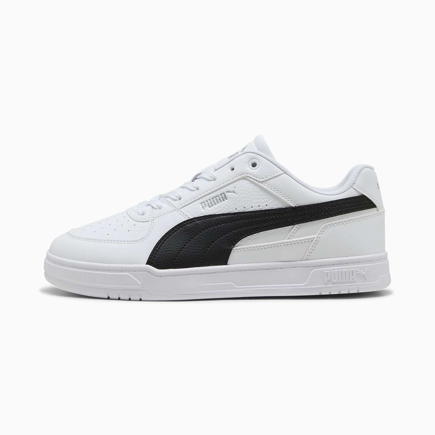 PUMA Caven UNISEX Ayakkabı - Puma White-Puma Black-Puma Silver - 409170_04 - Görsel 1