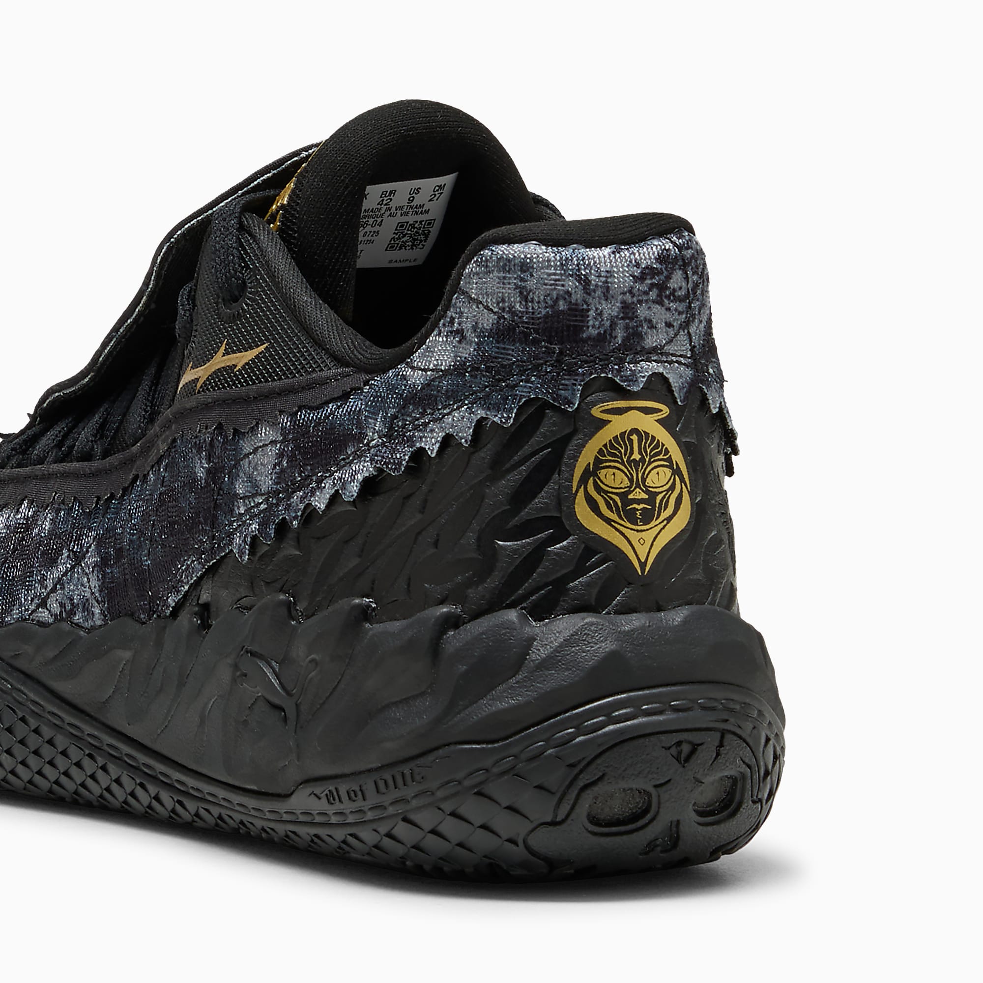 MB.05 Lo Team UNISEX Basketbol Ayakkabısı - PUMA Black-Moody Gray - 313266_04 - Görsel 5
