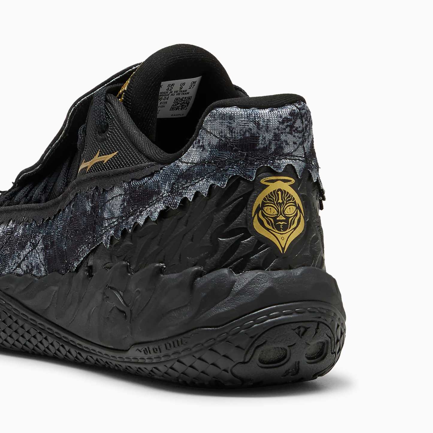 MB.05 Lo Team UNISEX Basketbol Ayakkabısı - PUMA Black-Moody Gray - 313266_04 - Görsel 5