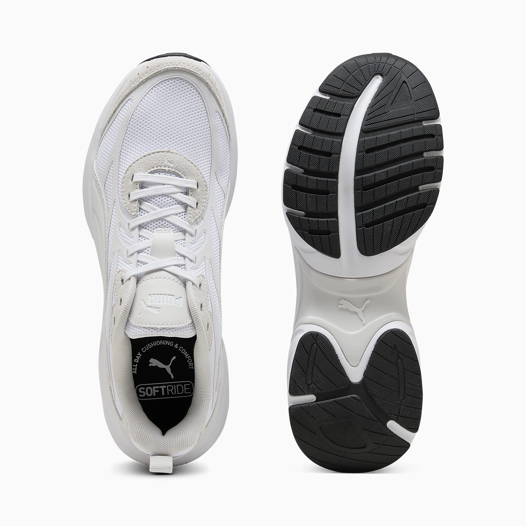 SOFTRIDE Escalate UNISEX Ayakkabı - PUMA White-Feather Gray-PUMA Black - 313168_02 - Görsel 4