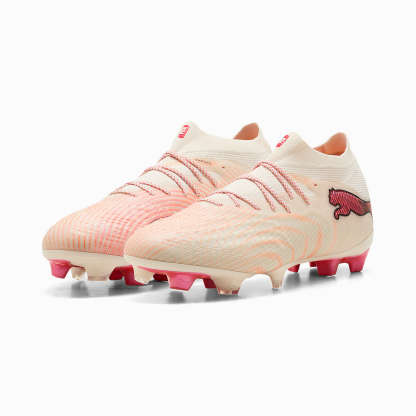 FUTURE 9 ULTIMATE FG UNISEX Krampon - Sugared Almond-PUMA White-Ultra Red-PUMA Black - 109121_01 - Görsel 4
