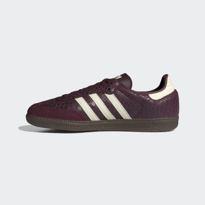 SAMBA OG YILAN DESENLİ AYAKKABI - Maroon / Cream White / Gold Metallic - IH3979 - Görsel 6