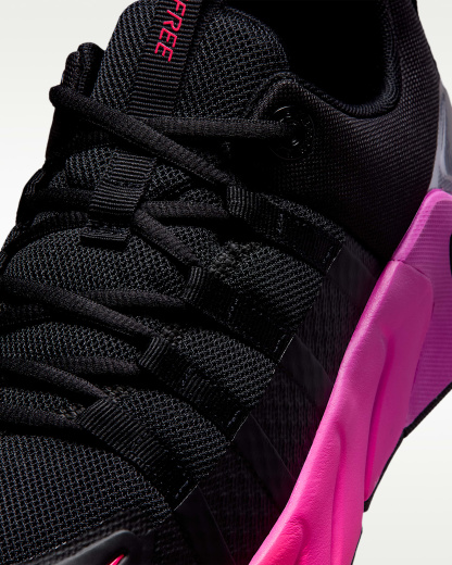 Nike Free Metcon 7 Kadın Antrenman Ayakkabısı - Siyah/Hyper Pink/Metallic Cool Grey/Fuchsia Blast