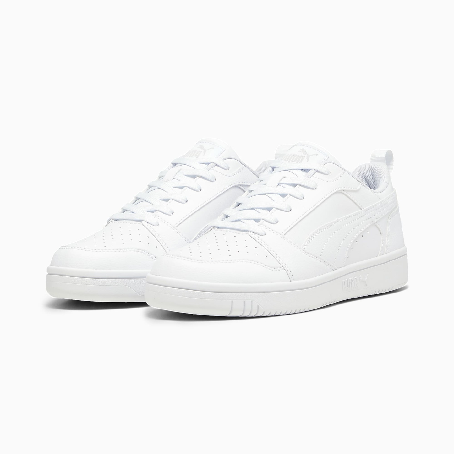 Rebound V6 Low UNISEX Ayakkabı - PUMA White-Cool Light Gray - 406388_03 - Görsel 4