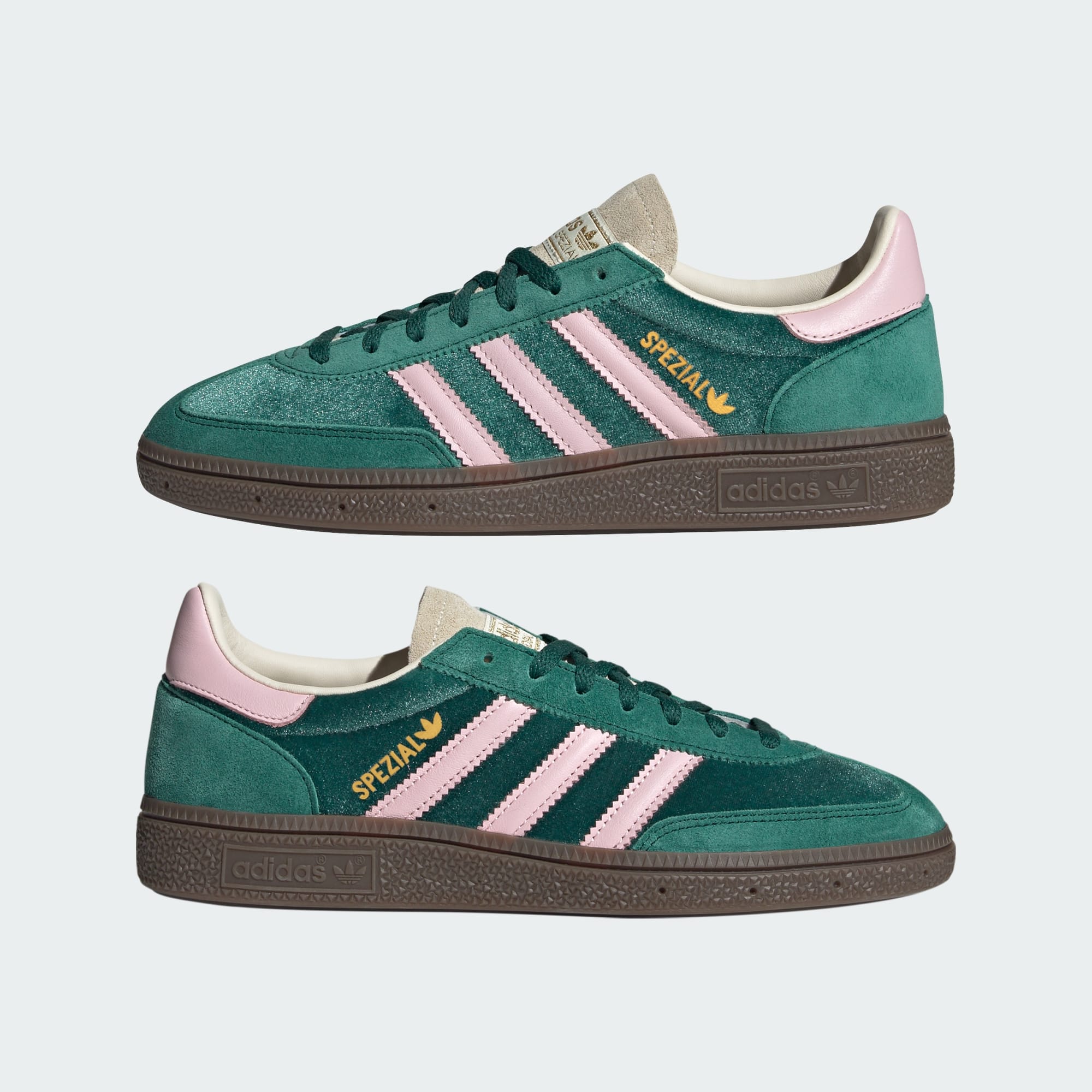Handball Spezial Ayakkabı - Collegiate Green / Clear Pink / Cream White - JI2648 - Görsel 7
