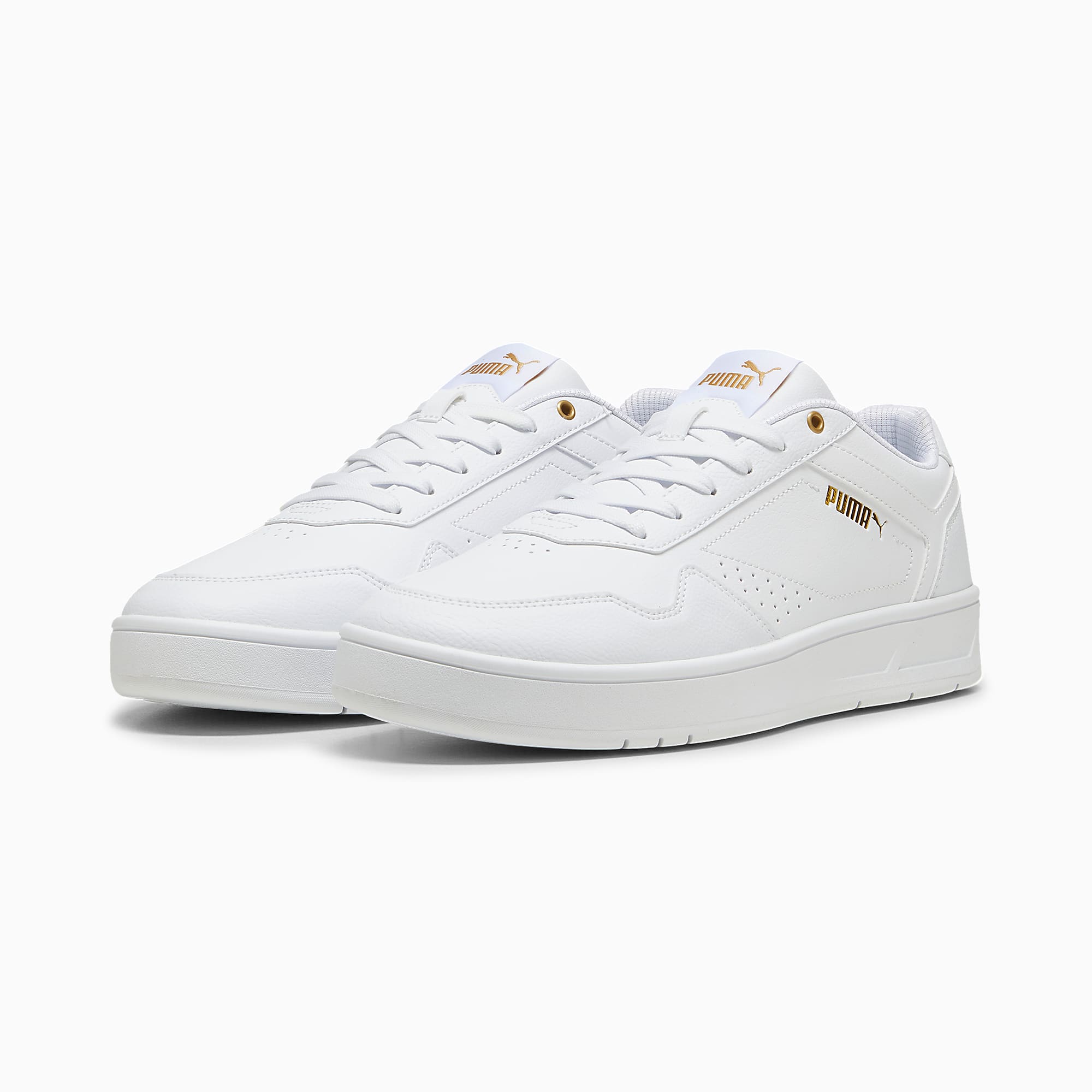 Court CLASSIC Ayakkabı - PUMA White-PUMA Gold - 395018_01 - Görsel 2
