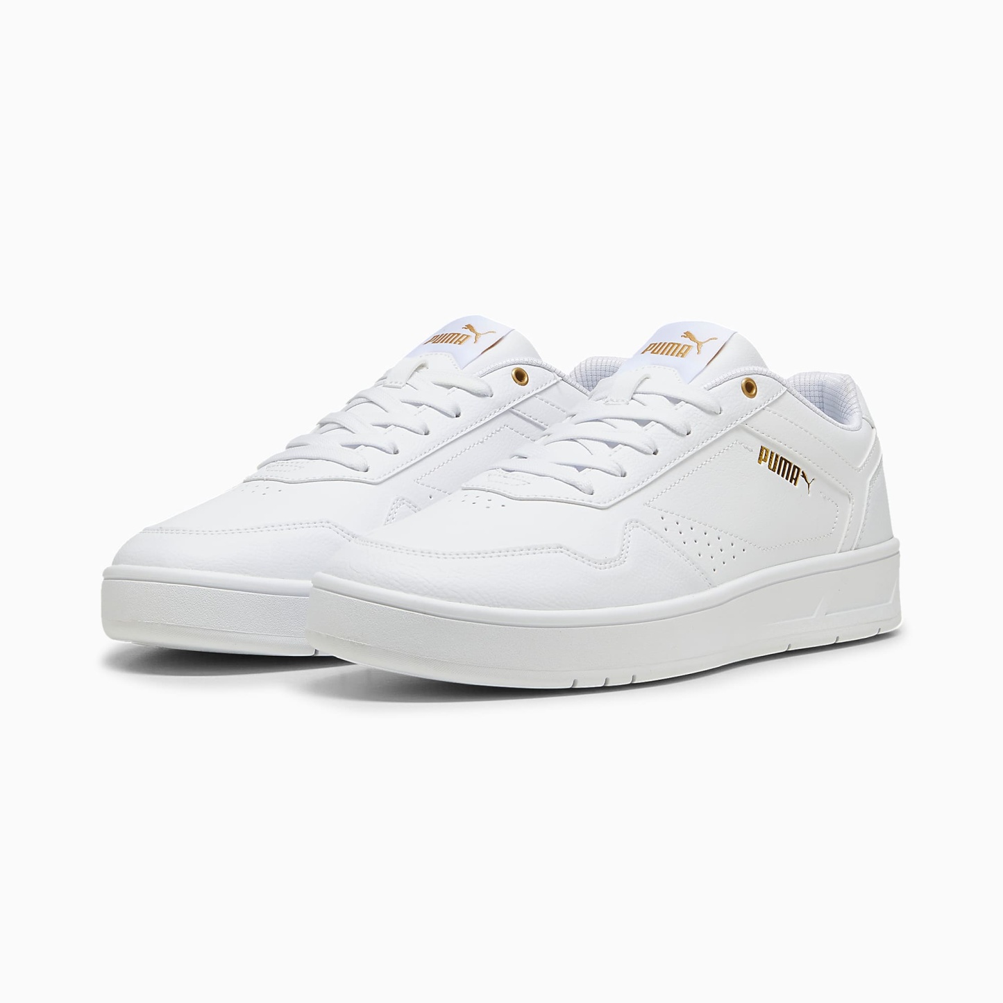 Court CLASSIC Ayakkabı - PUMA White-PUMA Gold - 395018_01 - Görsel 2