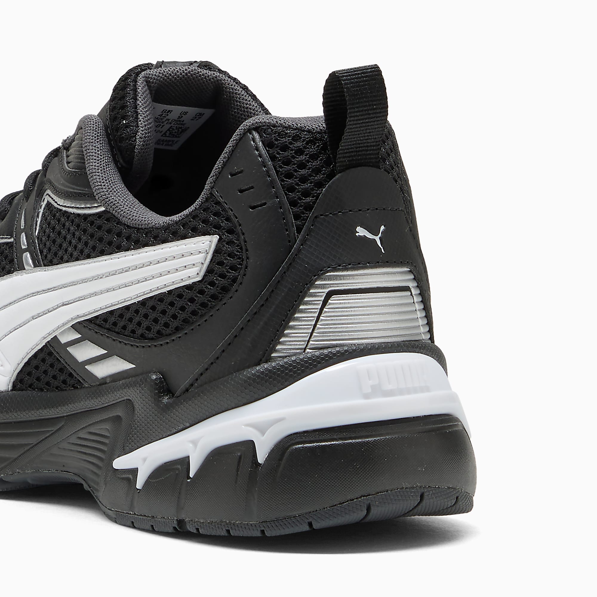 MILENIO Tech 2000 UNISEX Ayakkabı - Puma Black-Puma White-Puma Silver - 402625_01 - Görsel 3