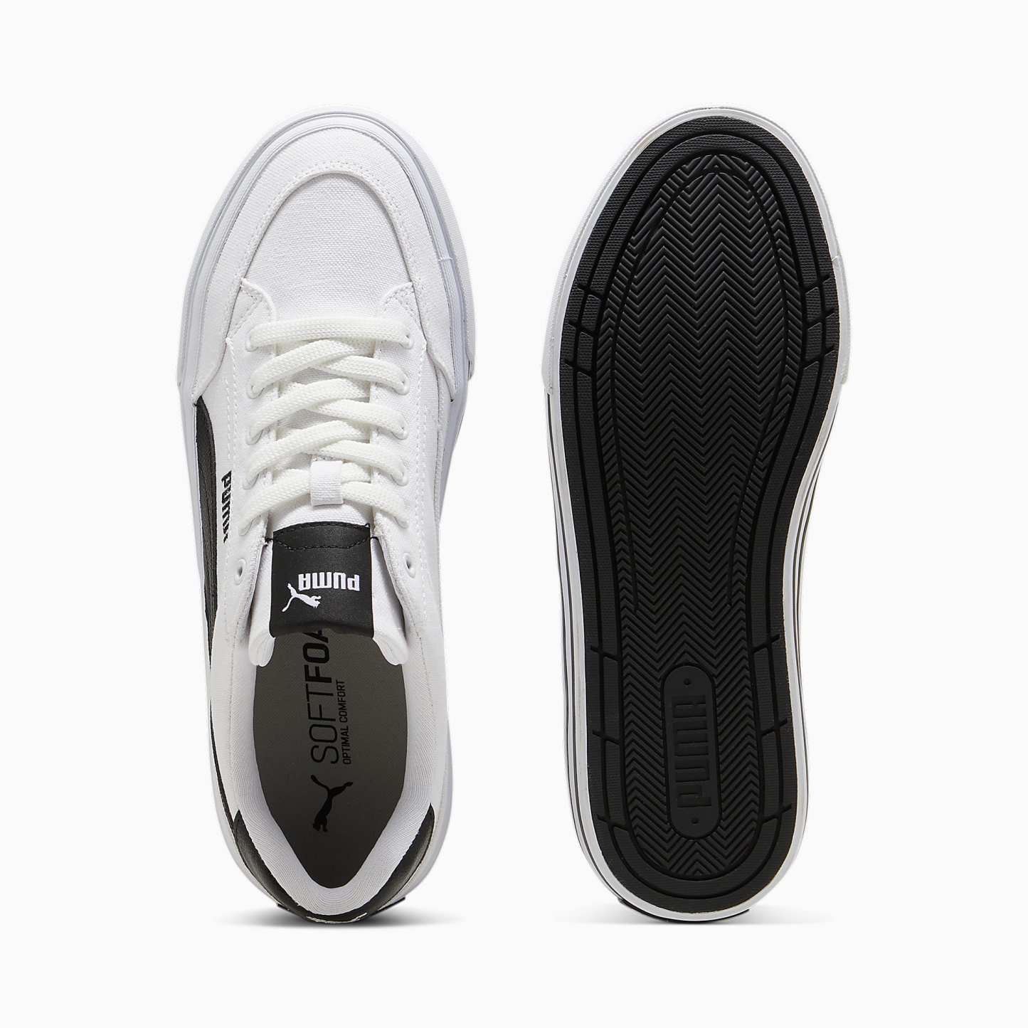 Court CLASSIC VULCANISED FORMSTRIP UNISEX Ayakkabı - Puma White-Puma Black - 396353_02 - Görsel 4