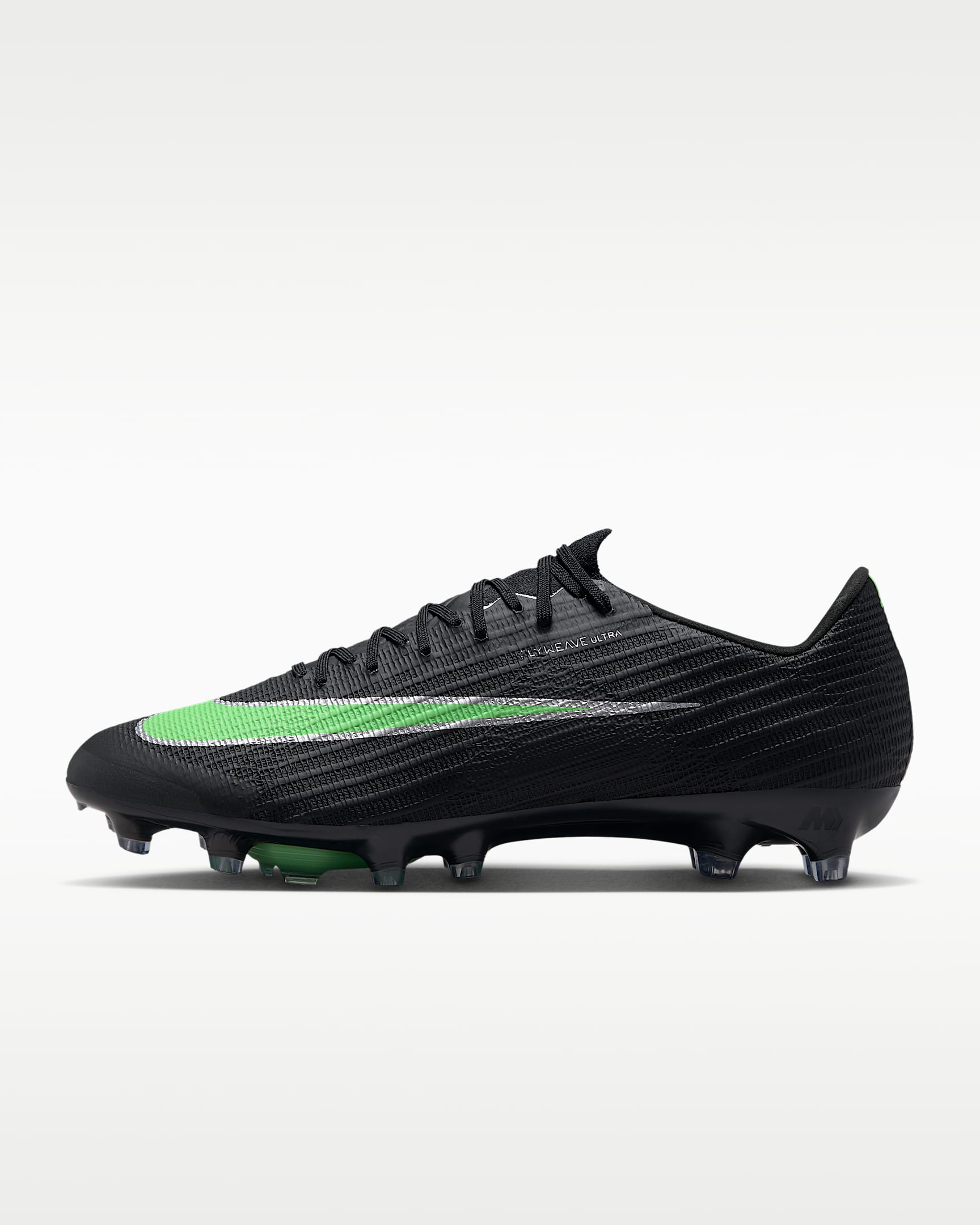 Nike Mercurial Superfly 11 Elite Düşük Bilekli Suni Çim Kramponu - Siyah/Siyah/Illusion Green