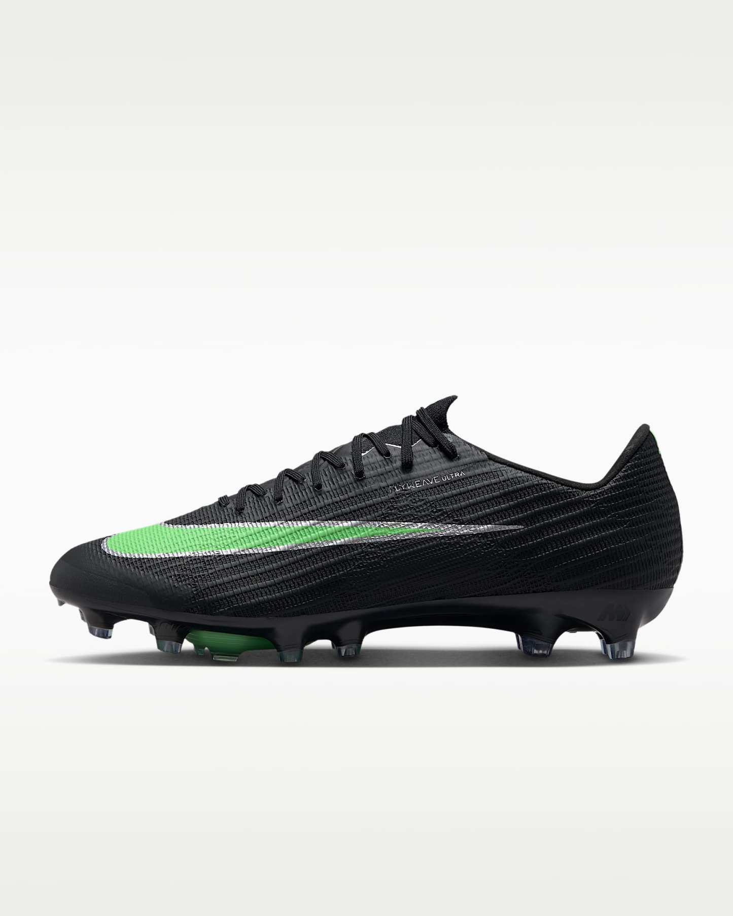 Nike Mercurial Superfly 11 Elite Düşük Bilekli Suni Çim Kramponu - Siyah/Siyah/Illusion Green