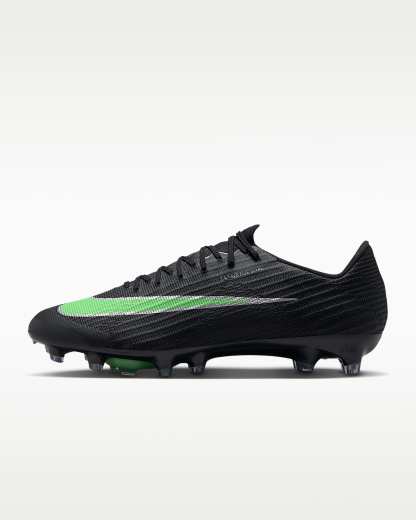 Nike Mercurial Superfly 11 Elite Düşük Bilekli Suni Çim Kramponu - Siyah/Siyah/Illusion Green