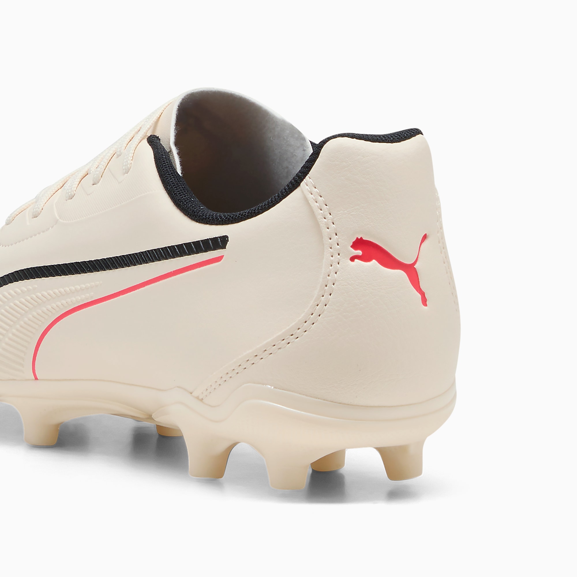 KING 20 PLAY FG/AG UNISEX Krampon - Sugared Almond-PUMA Black-Ultra Red - 109360_01 - Görsel 3