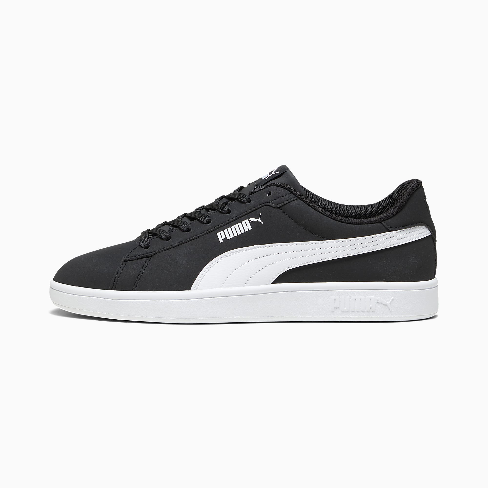 PUMA Smash 3.0 Buck Ayakkabı - Puma Black-Puma White - 392336_01 - Görsel 1