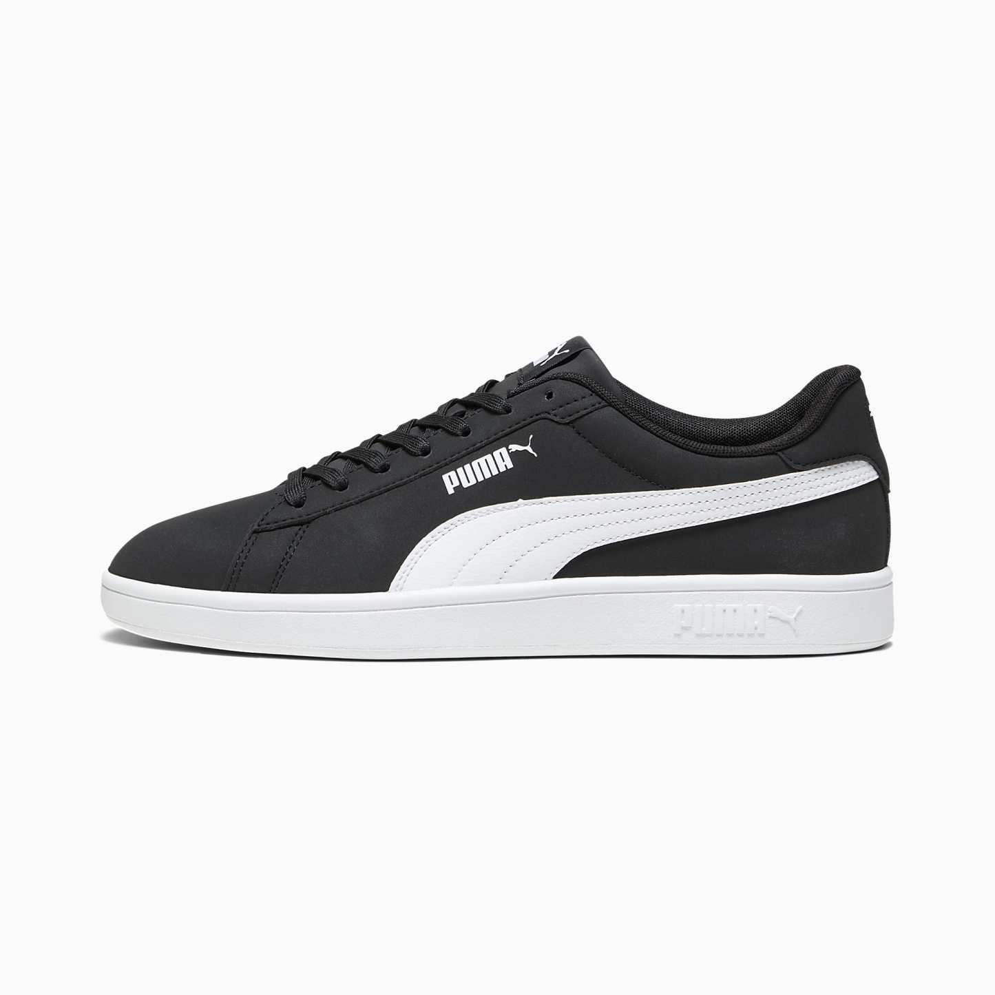 PUMA Smash 3.0 Buck Ayakkabı - Puma Black-Puma White - 392336_01 - Görsel 1