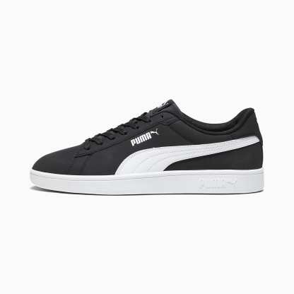 PUMA Smash 3.0 Buck Ayakkabı - Puma Black-Puma White - 392336_01 - Görsel 1
