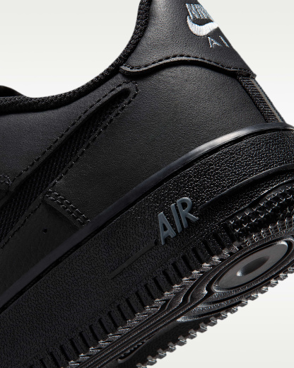 Nike Air Force 1 LV8 Genç Çocuk Ayakkabısı - Siyah/Cool Grey/Cool Grey