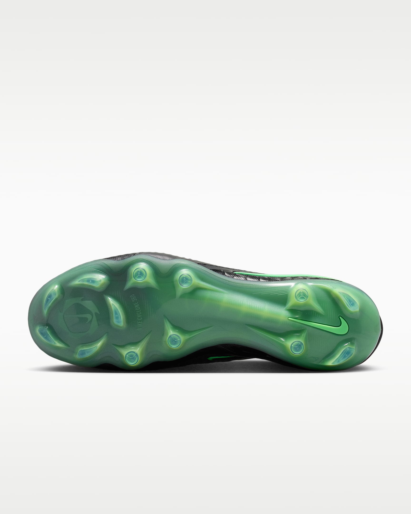 Nike Phantom 6 Low Elite Kuru Çim Zemin Kramponu - Siyah/Siyah/Illusion Green