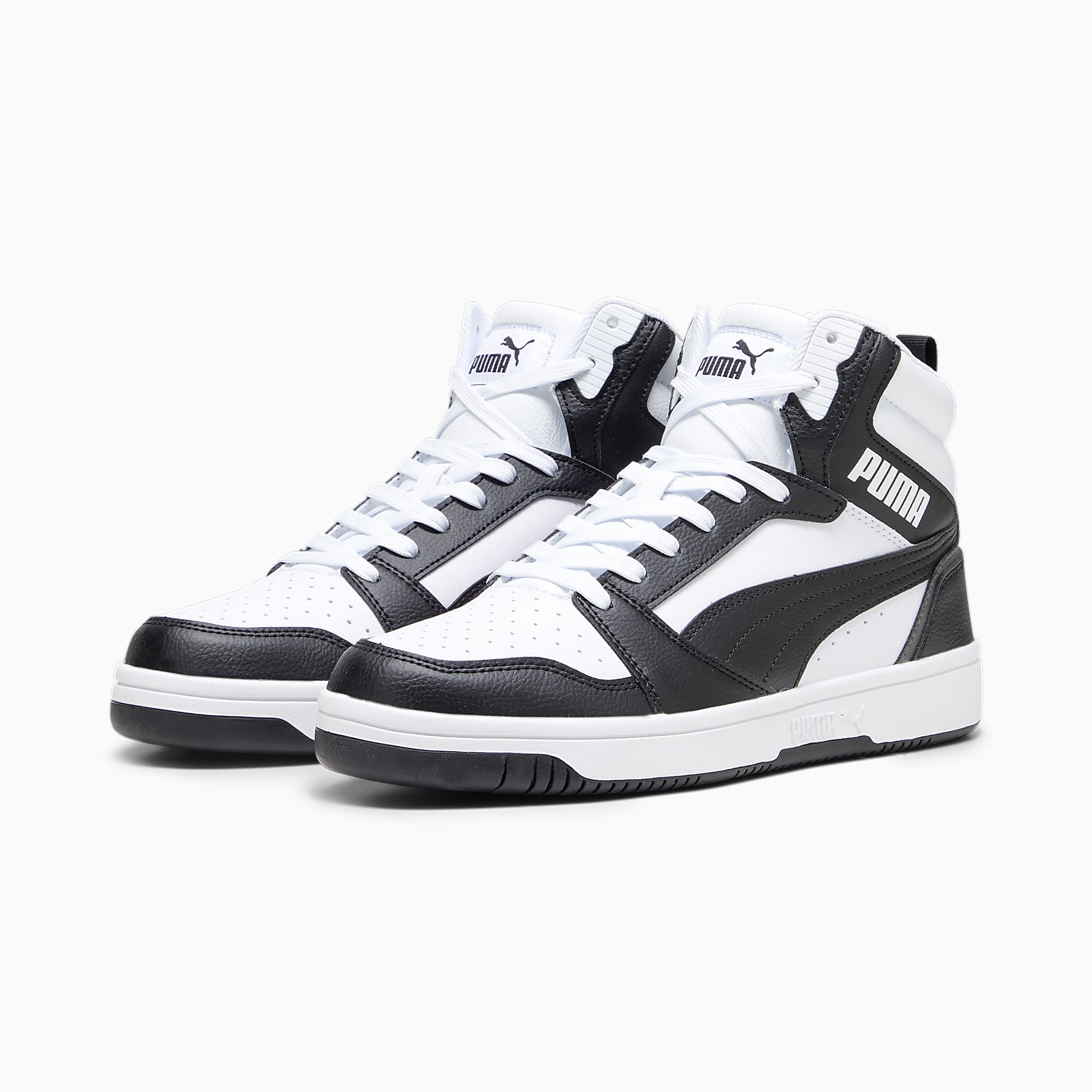 Rebound Ayakkabı - PUMA White-PUMA Black-Shadow Gray-PUMA White - 392326_01 - Görsel 4