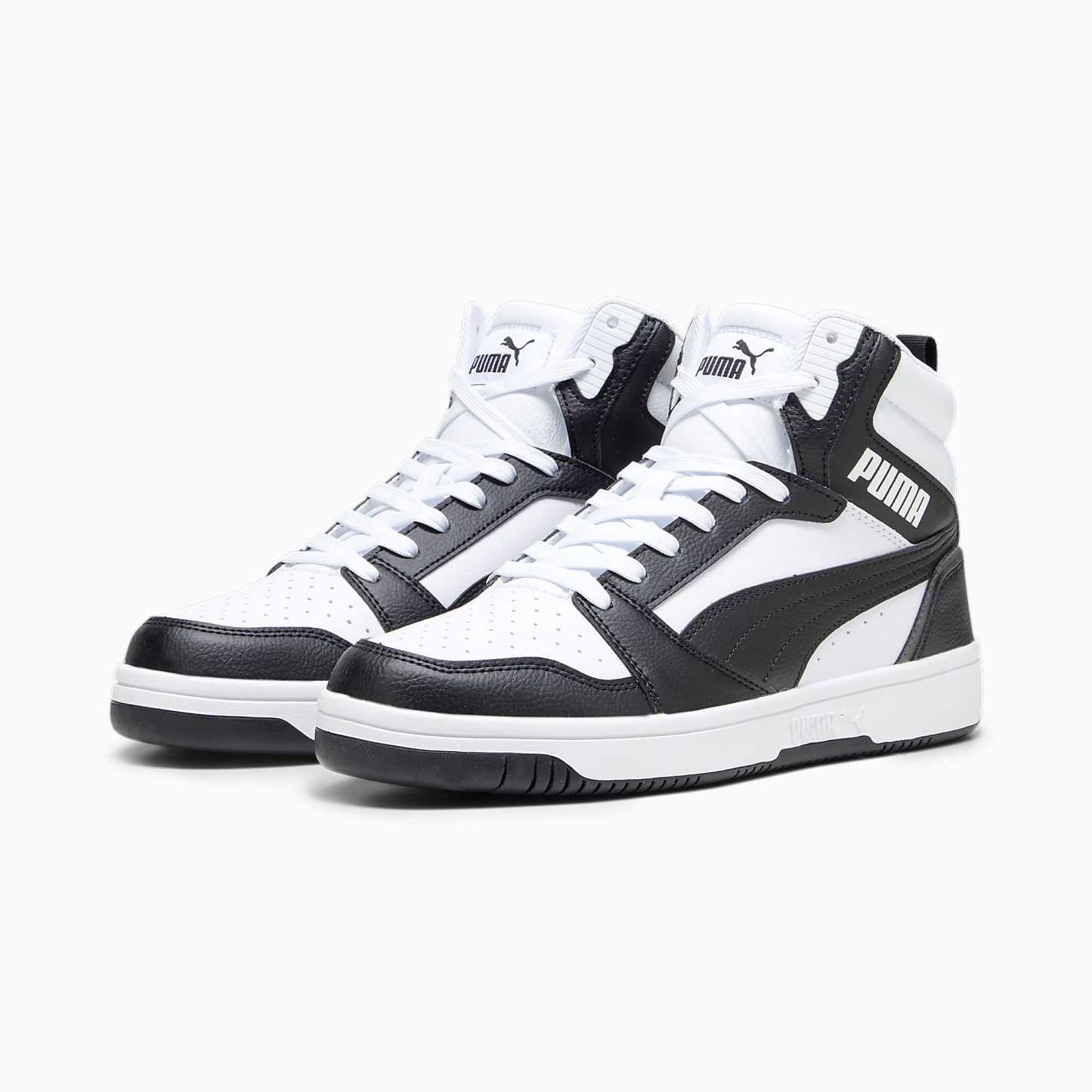 Rebound Ayakkabı - PUMA White-PUMA Black-Shadow Gray-PUMA White - 392326_01 - Görsel 4