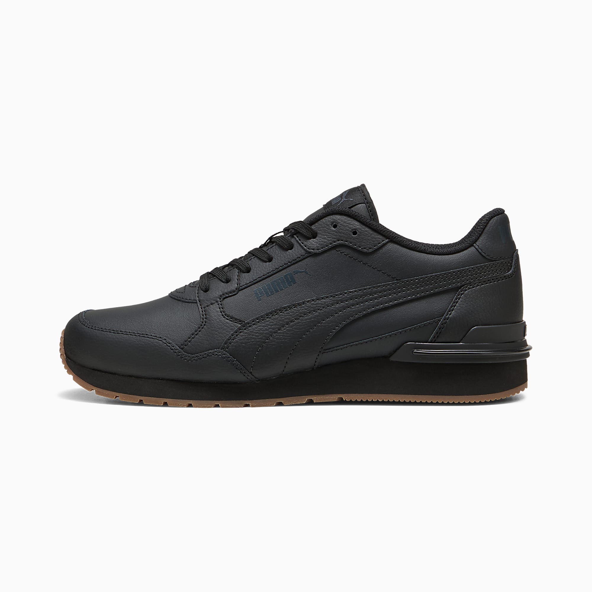 ST Runner v4 UNISEX Ayakkabı - PUMA Black-Strong Gray-Gum - 399068_12 - Görsel 1