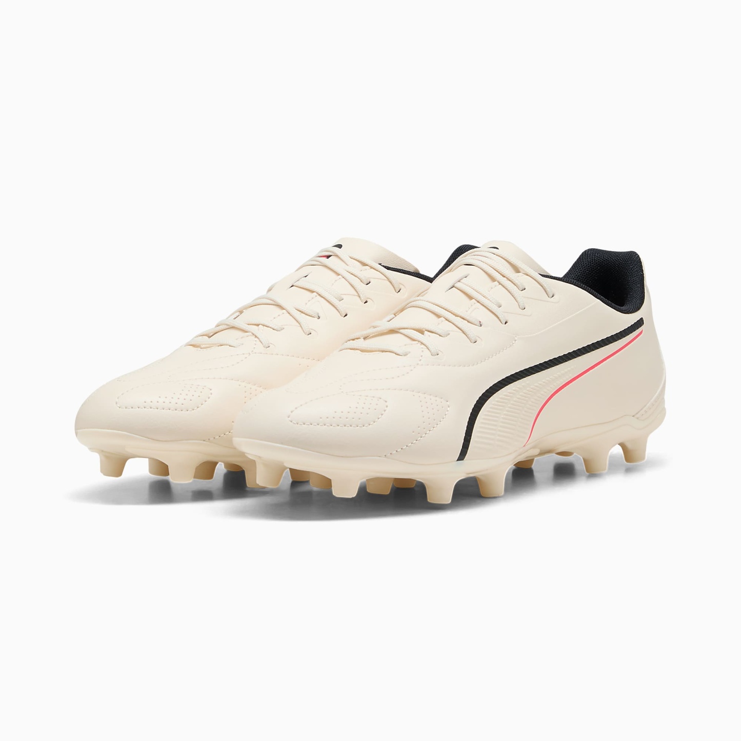 KING 20 PLAY FG/AG UNISEX Krampon - Sugared Almond-PUMA Black-Ultra Red - 109360_01 - Görsel 2