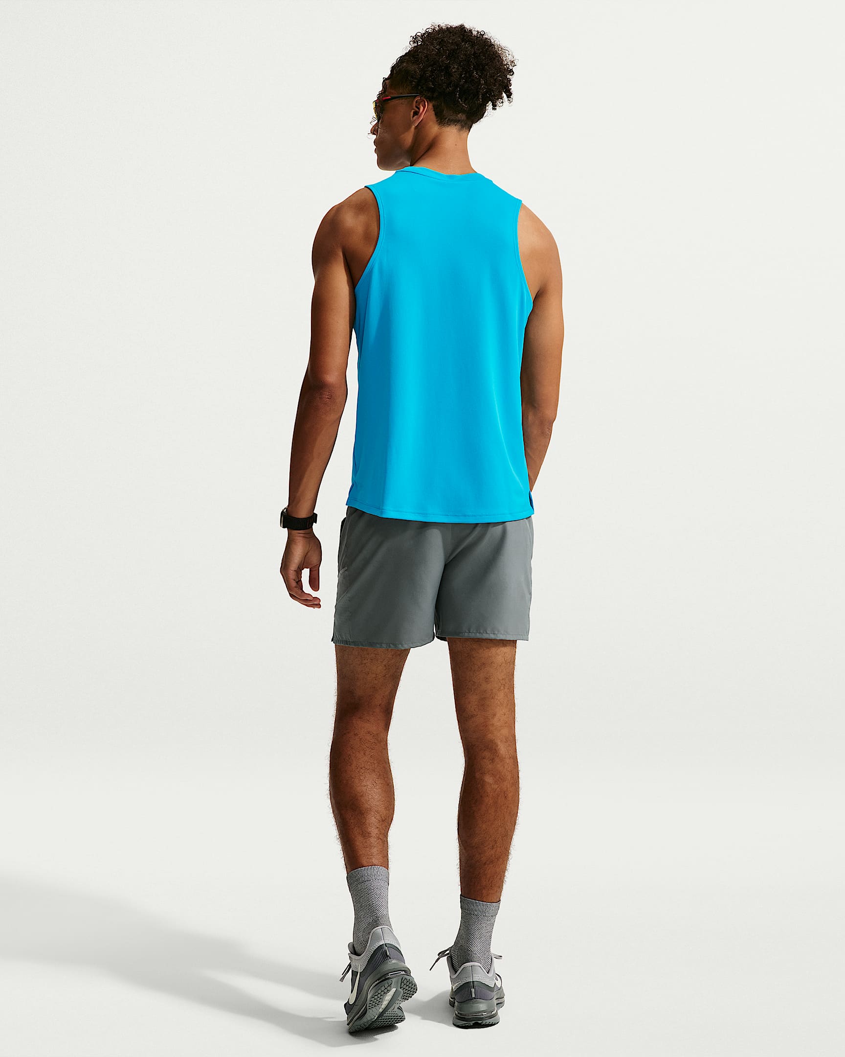 Nike Miler Dri-FIT Erkek Koşu Atleti - Light Current Blue