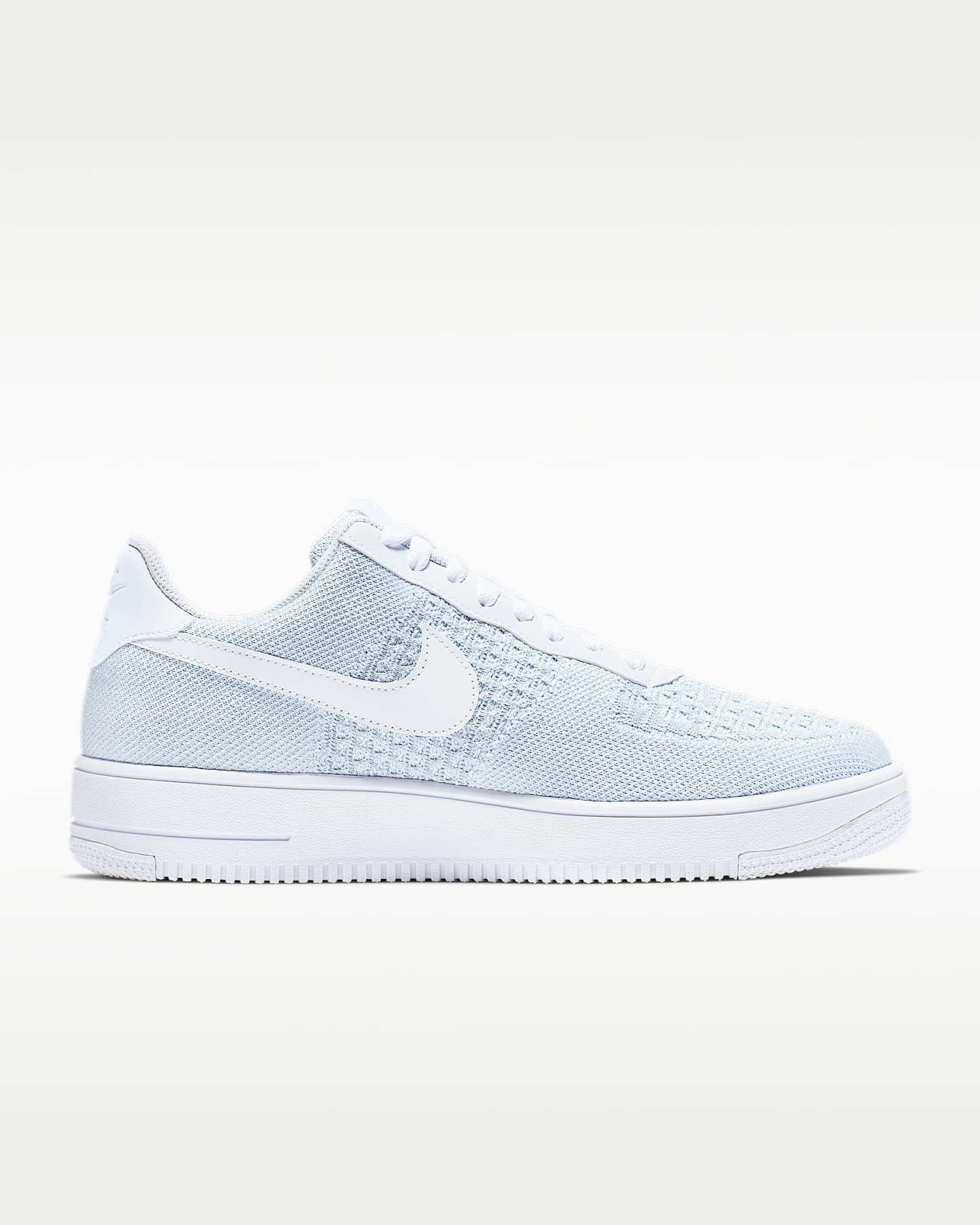 Nike Air Force 1 Flyknit 2.0 Ayakkabı - Beyaz/Pure Platinum/Beyaz/Pure Platinum