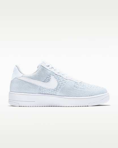 Nike Air Force 1 Flyknit 2.0 Ayakkabı - Beyaz/Pure Platinum/Beyaz/Pure Platinum