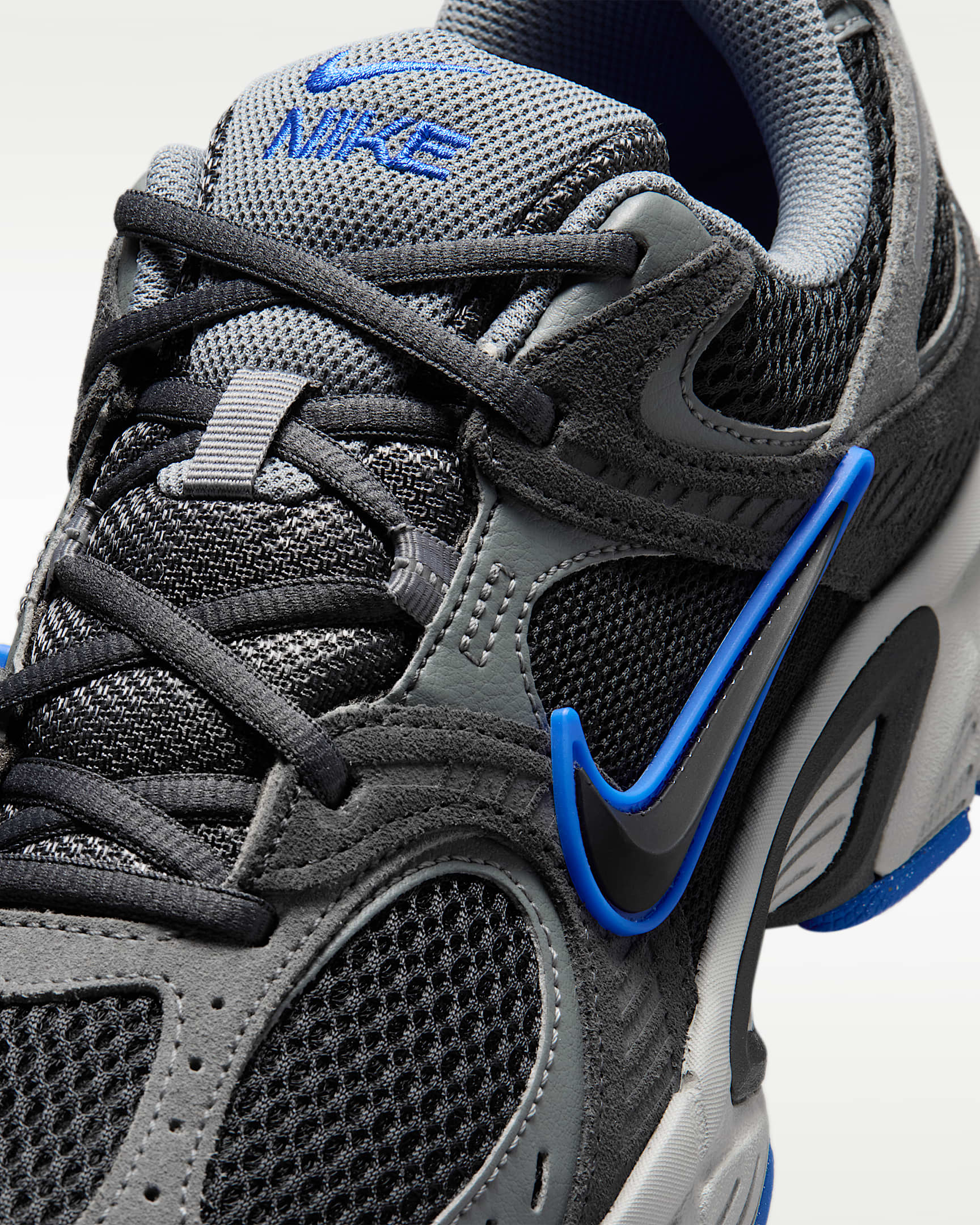 Nike V5 RNR Suede Erkek Ayakkabısı - Smoke Grey/Anthracite/Racer Blue/Siyah
