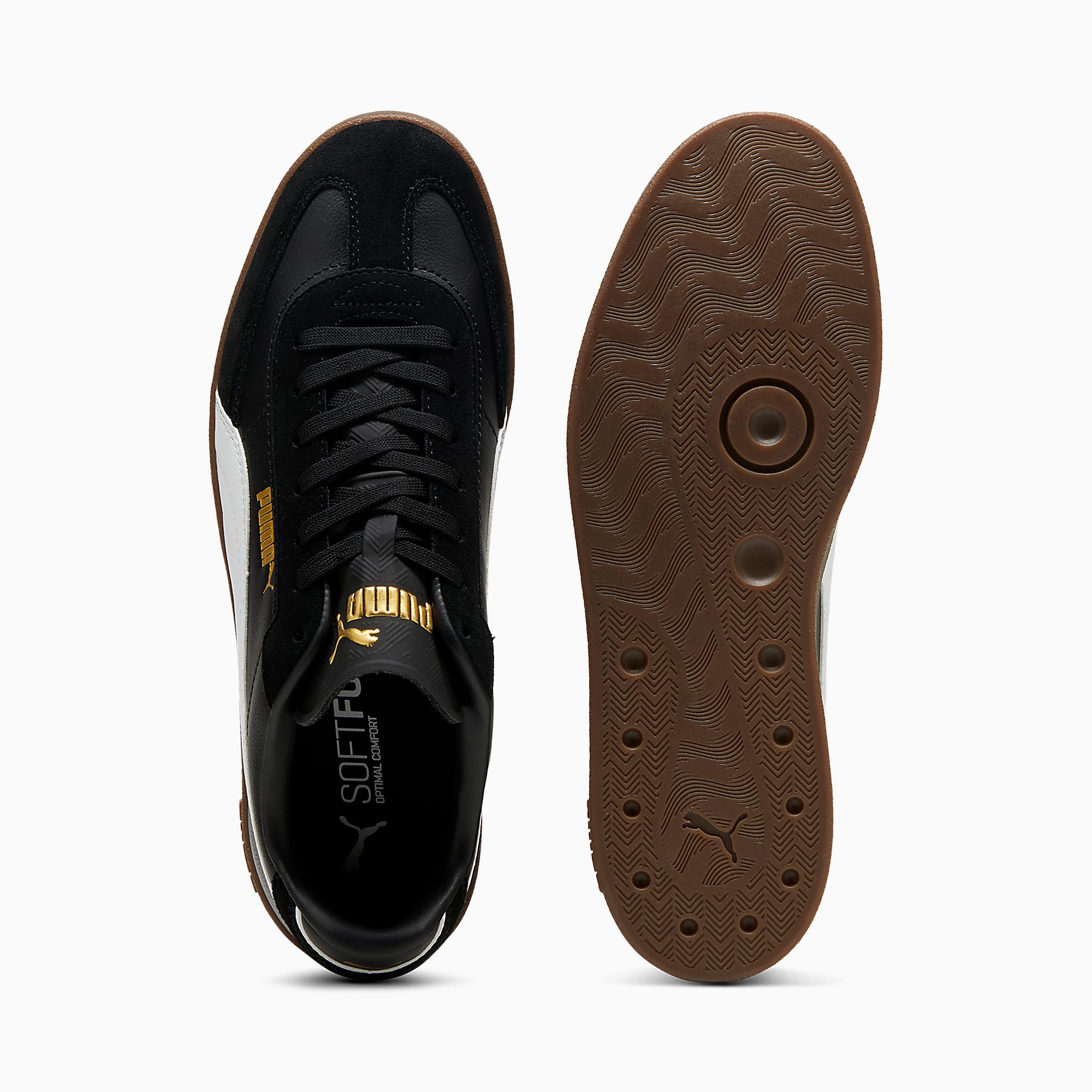PUMA Club II Era Unisex Spor Ayakkabı - PUMA Black-PUMA White-PUMA Gold - 397447_02 - Görsel 6