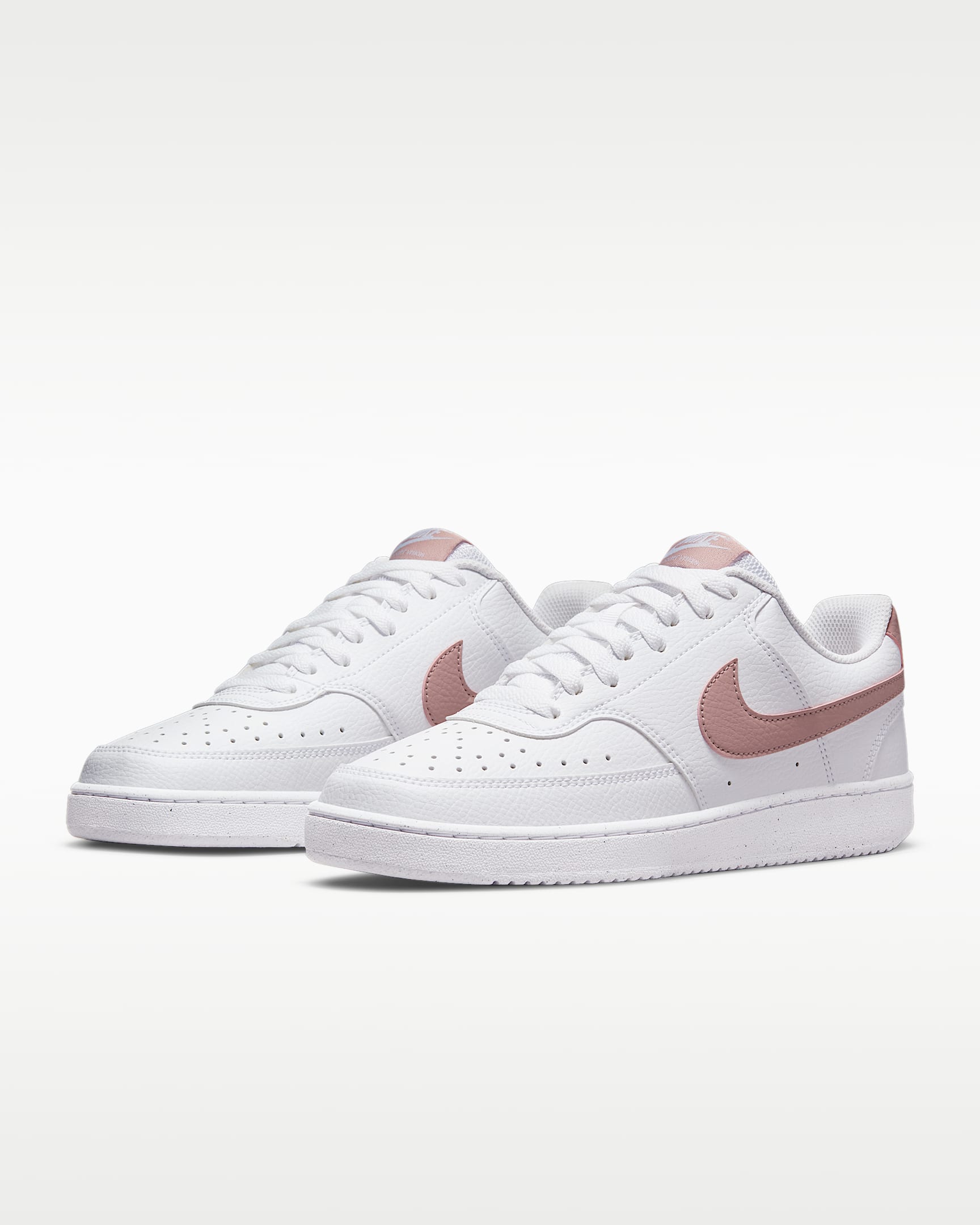 Nike Court Vision Low Next Nature Kadın Ayakkabısı - Beyaz/Pink Oxford