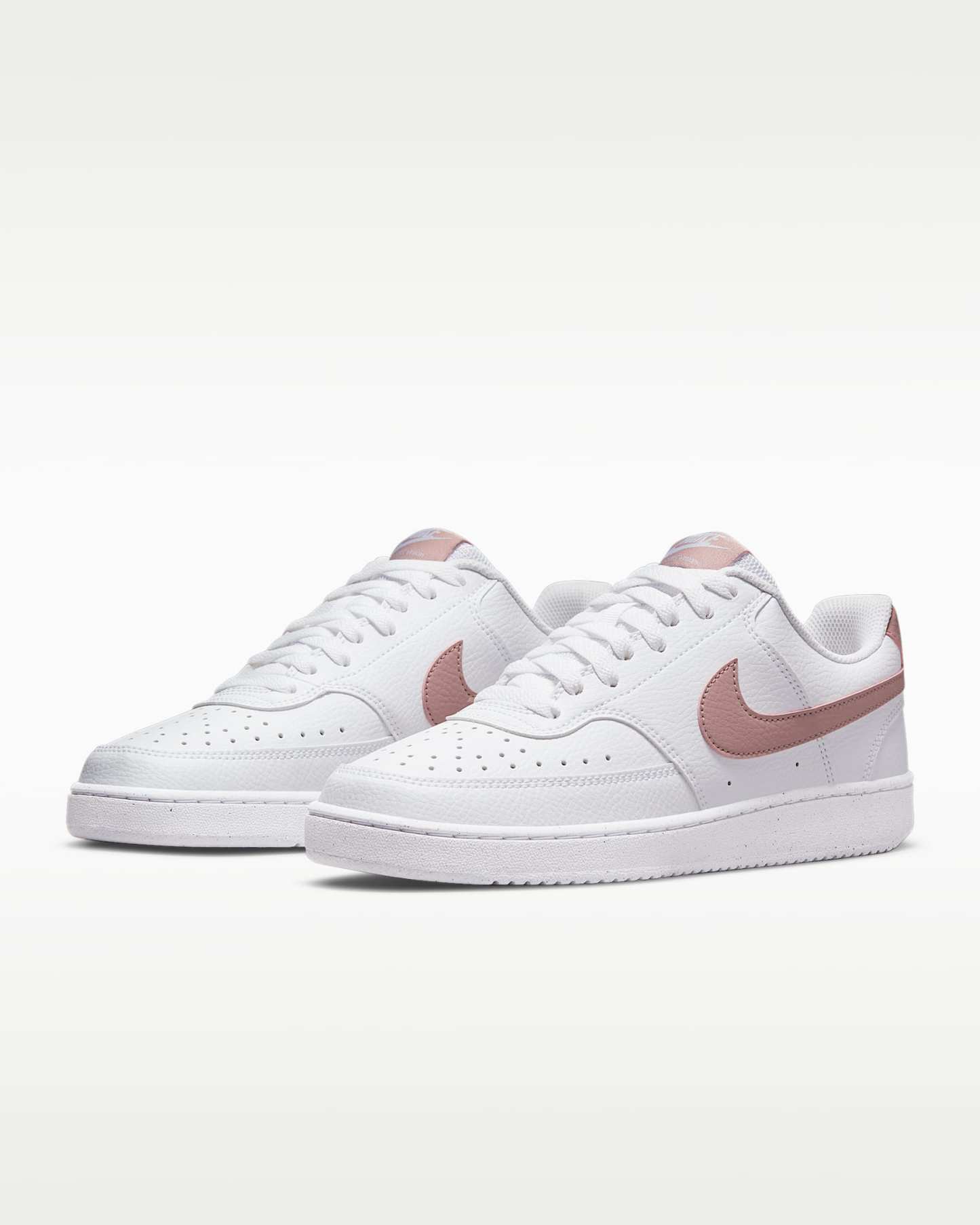 Nike Court Vision Low Next Nature Kadın Ayakkabısı - Beyaz/Pink Oxford