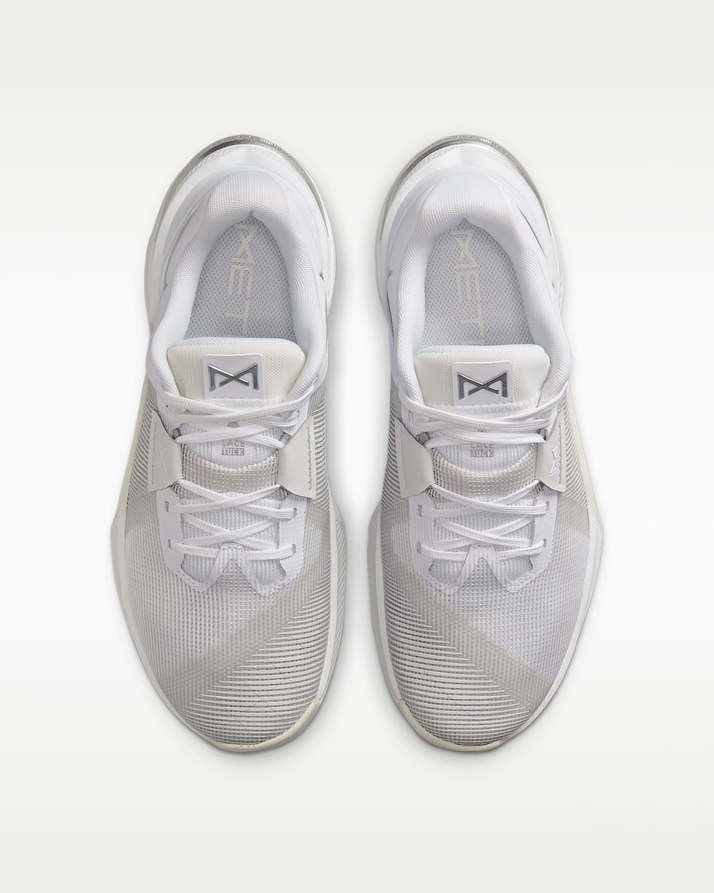 Nike Metcon 10 Kadın Antrenman Ayakkabısı - Beyaz/Platinum Tint/Wolf Grey/Metallic Silver
