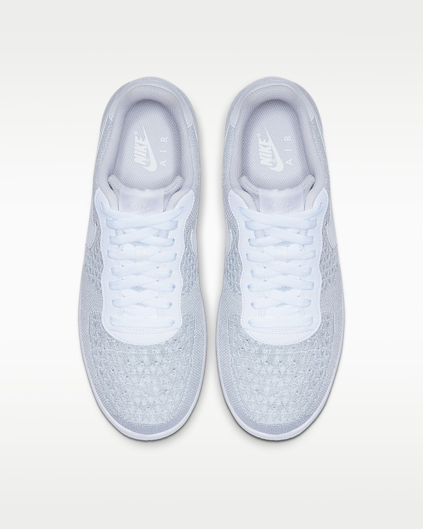 Nike Air Force 1 Flyknit 2.0 Ayakkabı - Beyaz/Pure Platinum/Beyaz/Pure Platinum