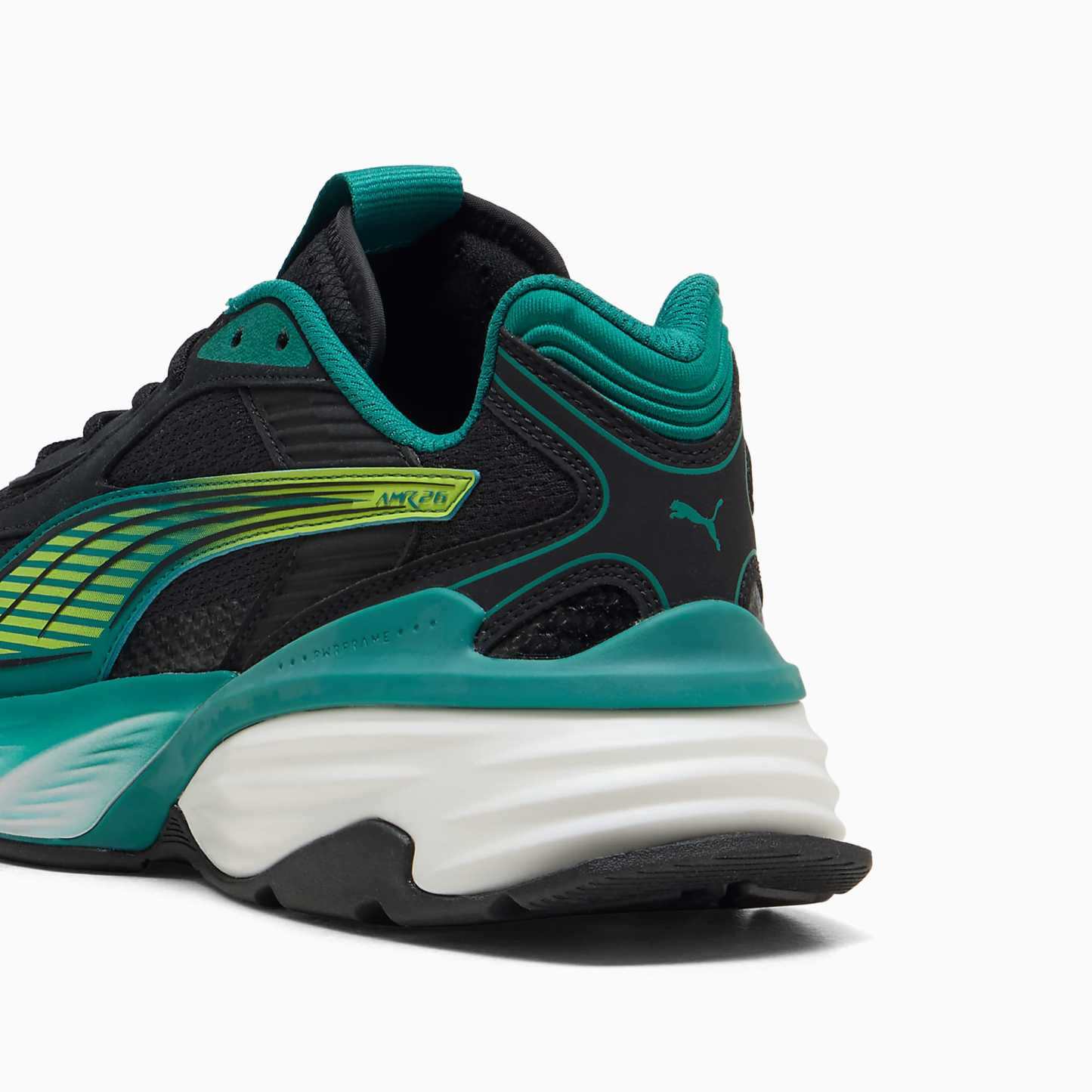 PUMA x ASTON MARTIN ARAMCO F1® TEAM Fade UNISEX Ayakkabı - PUMA Black-Lime Shimmer - 309354_01 - Görsel 3
